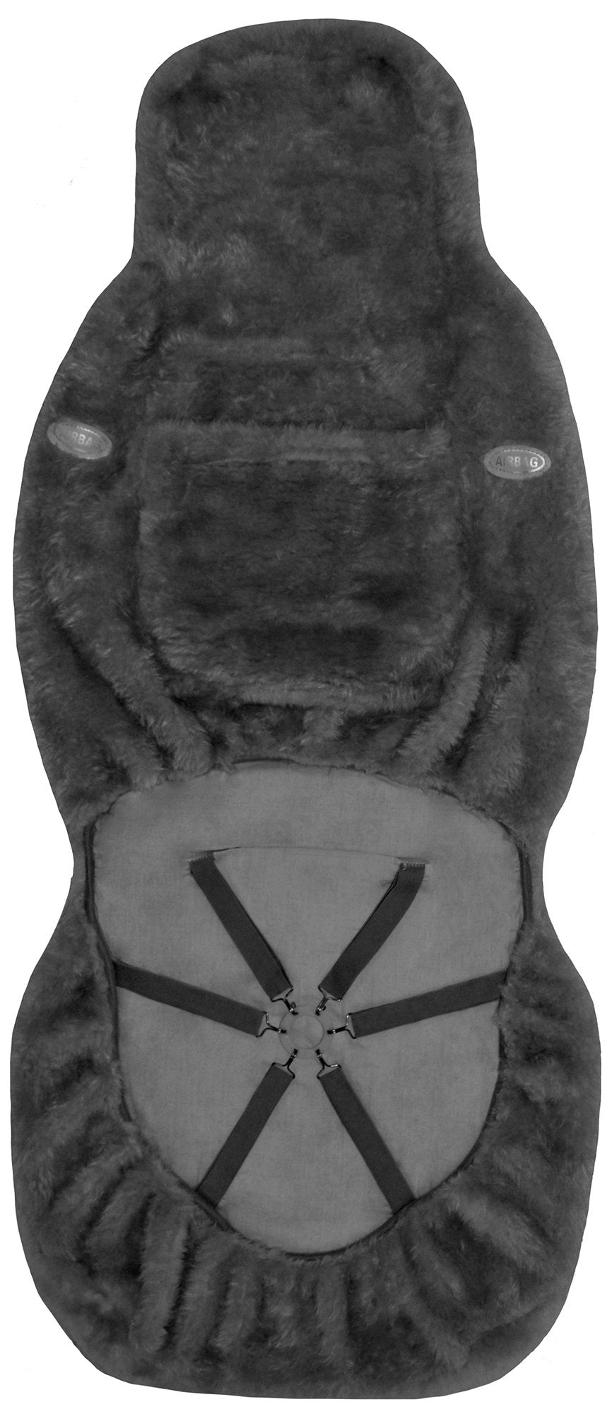 Eurow Australian Merino Sheepskin Car Seat Cover, Plush Universal Fit for Most Vehicles, Summer Cool & Winter Warm, Side Airbag Safe, Easy Installation, 56 x 23 Inches, Single Seat, Beige
