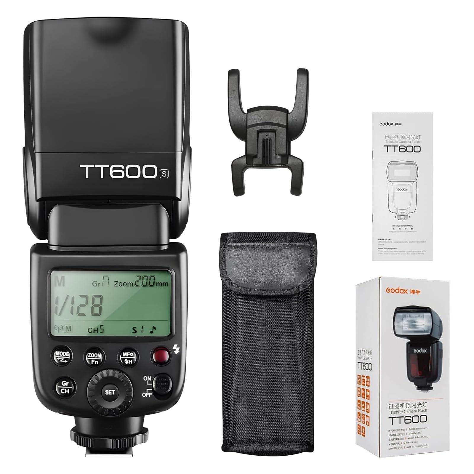 GODOX TT600S 2.4G Wireless Camera Flash Speedlite with Diffuser, Master Slave Off GN60 Manual Flash, Support HSS When paired Off Camera with Godox X Trigger System for Sony Cameras (TT600S for Sony)