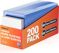 2000 Pack Card Sleeves Hard Plastic, Arjiekwei 3"X4" Baseball Cards Protectors Plastic, Premium Card Holder for Trading Sports Baseball Football Game Cards (1000 Rigid + 1000 Clear)