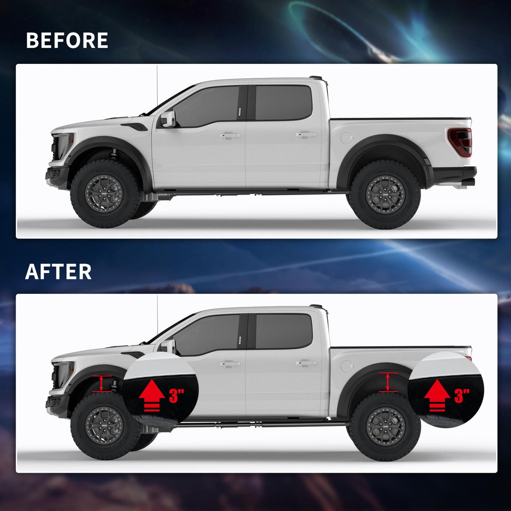 PROEZE 1.5" Front Leveling Lift Kits for 2004-2024 F150 2003-2018 Expedition 2005-2008 Mark LT, 1.5'' Forged Front Strut Spacers Lift Kits