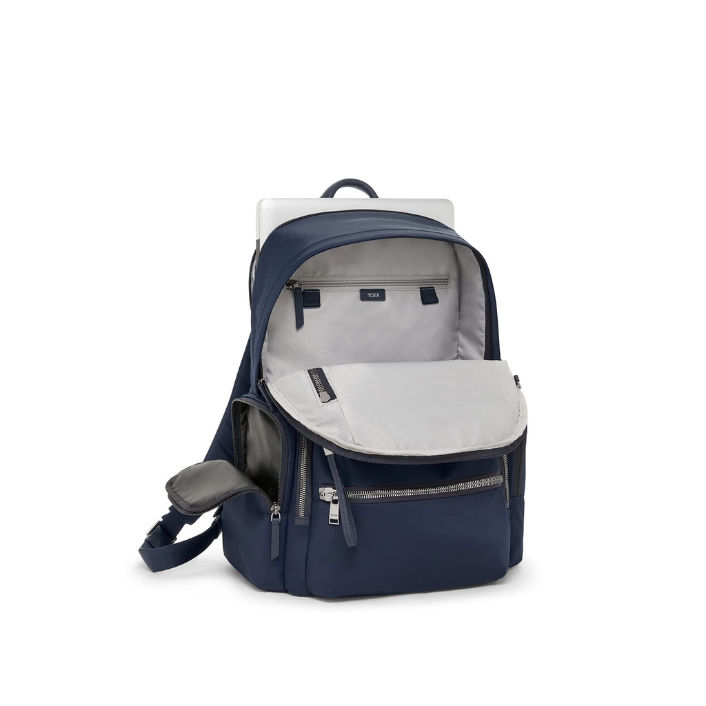 TUMI - Voyageur Celina Backpack - Women's Work and Travel Bag - 16.0" X 10.6" X 6.5" - Holds Up to 16" Laptop - Black & Gold Hardware