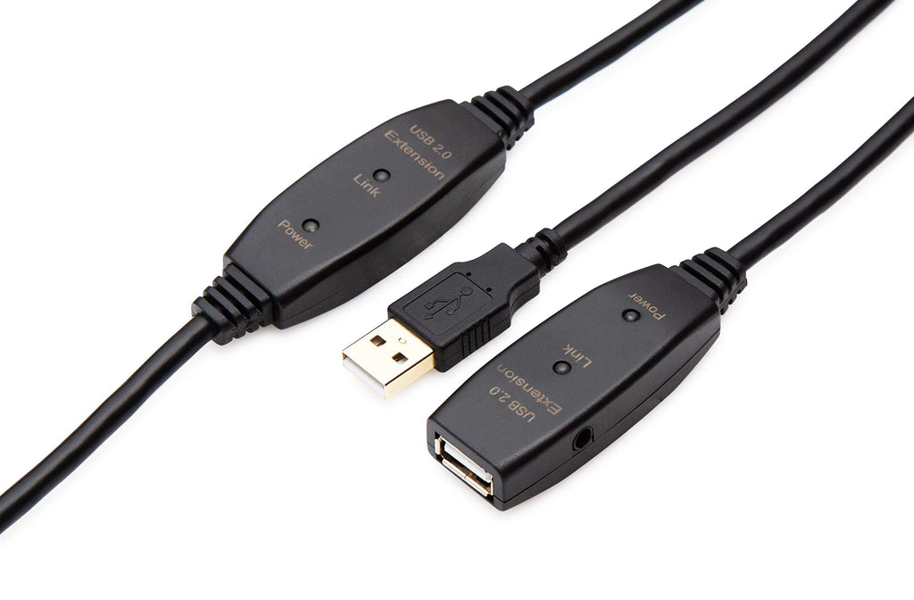 MutecPower 16 Feet Active USB Extension Cable 3.0 Male to Female with A Extension chipset Signal Booster - Active Extension/Repeater Cord 5 Meters / 16 Feet