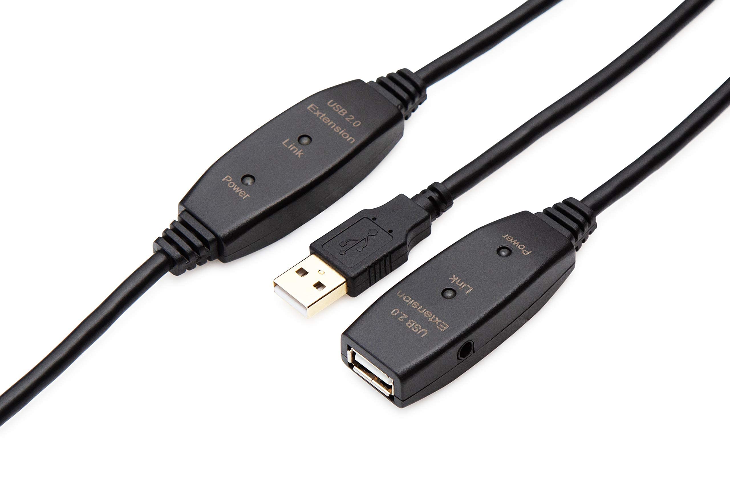 MutecPower 16 Feet Active USB Extension Cable 3.0 Male to Female with A Extension chipset Signal Booster - Active Extension/Repeater Cord 5 Meters / 16 Feet