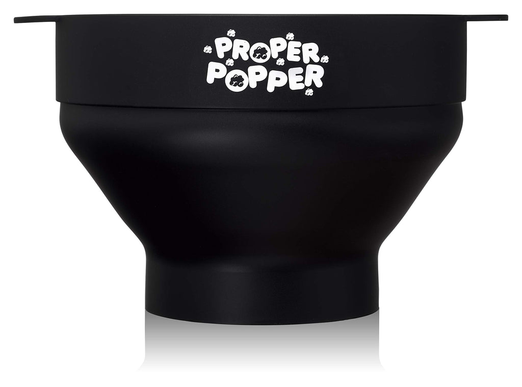The Original Proper Popper Microwave Popcorn Popper, Silicone Popcorn Maker, Collapsible Bowl BPA Free & Dishwasher Safe - (Aqua)