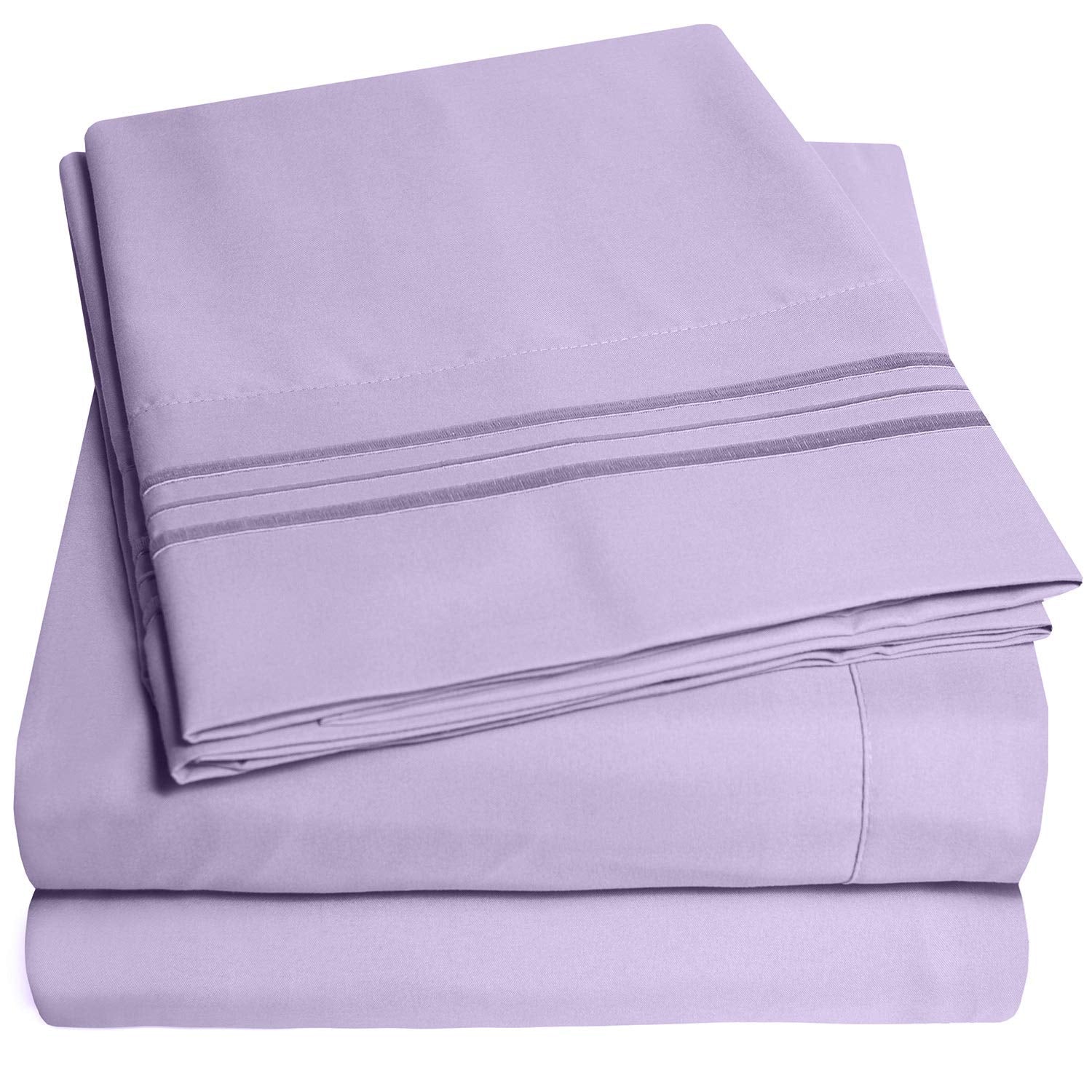 1500 Supreme Collection Extra Deep Pocket Sheets Set - Luxury Soft Bed Sheets, Wrinkle Free, Bedding, Over 40 Colors, 21 inch Extra Deep Pocket, Twin, Black