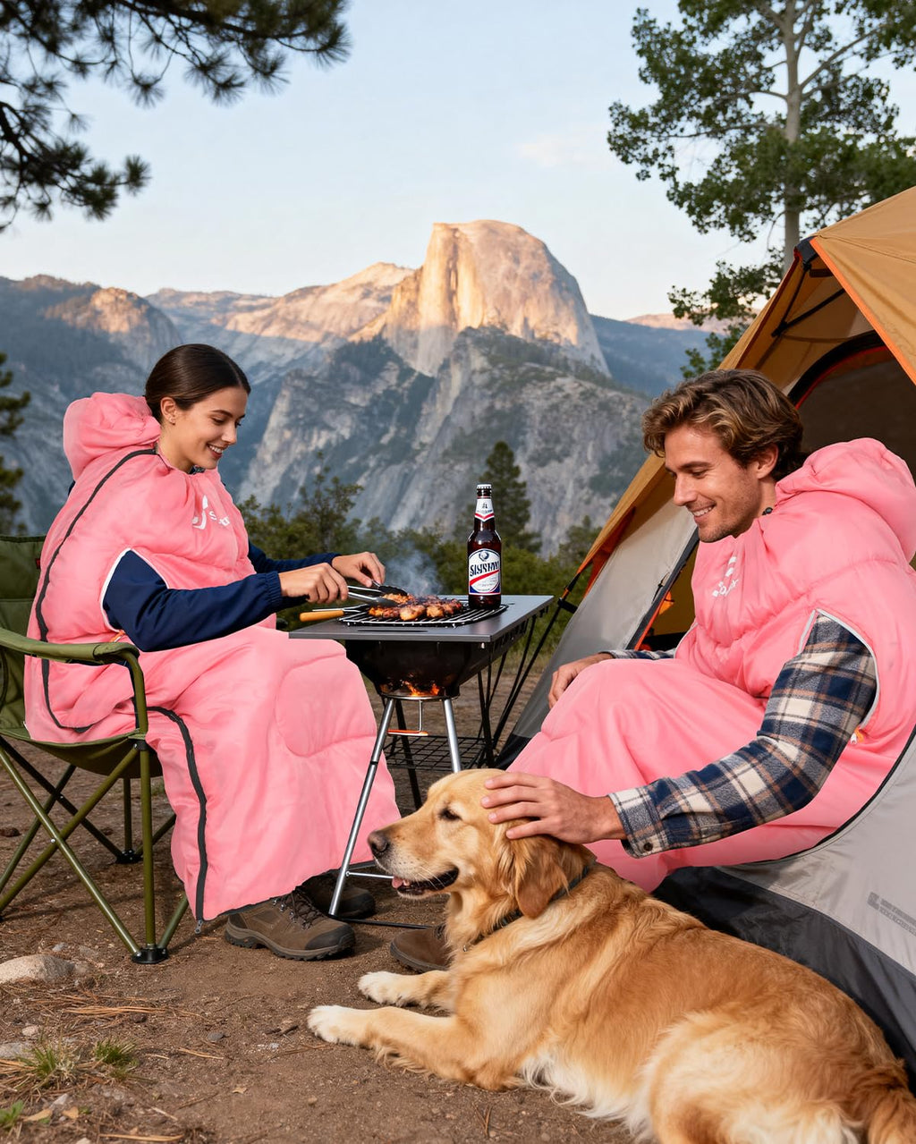 Sportneer Wearable Sleeping Bag for Adults & Kids – Walkable with Arm Zippers, Warm Weather & Cold Waterproof, Compact for Camping, Stadiums, Travel, Backpacking & Car Use