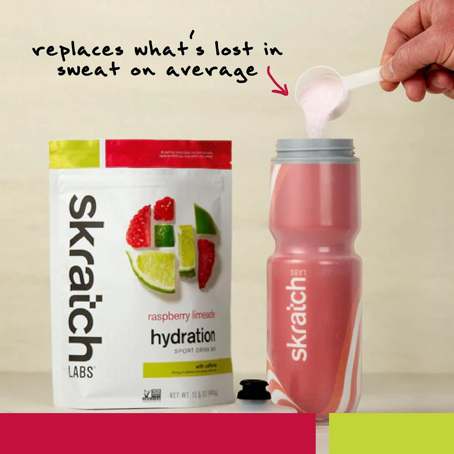 Skratch Labs, Raspberry Limeade Sport Hydration Drink Mix, 15.5 Ounce