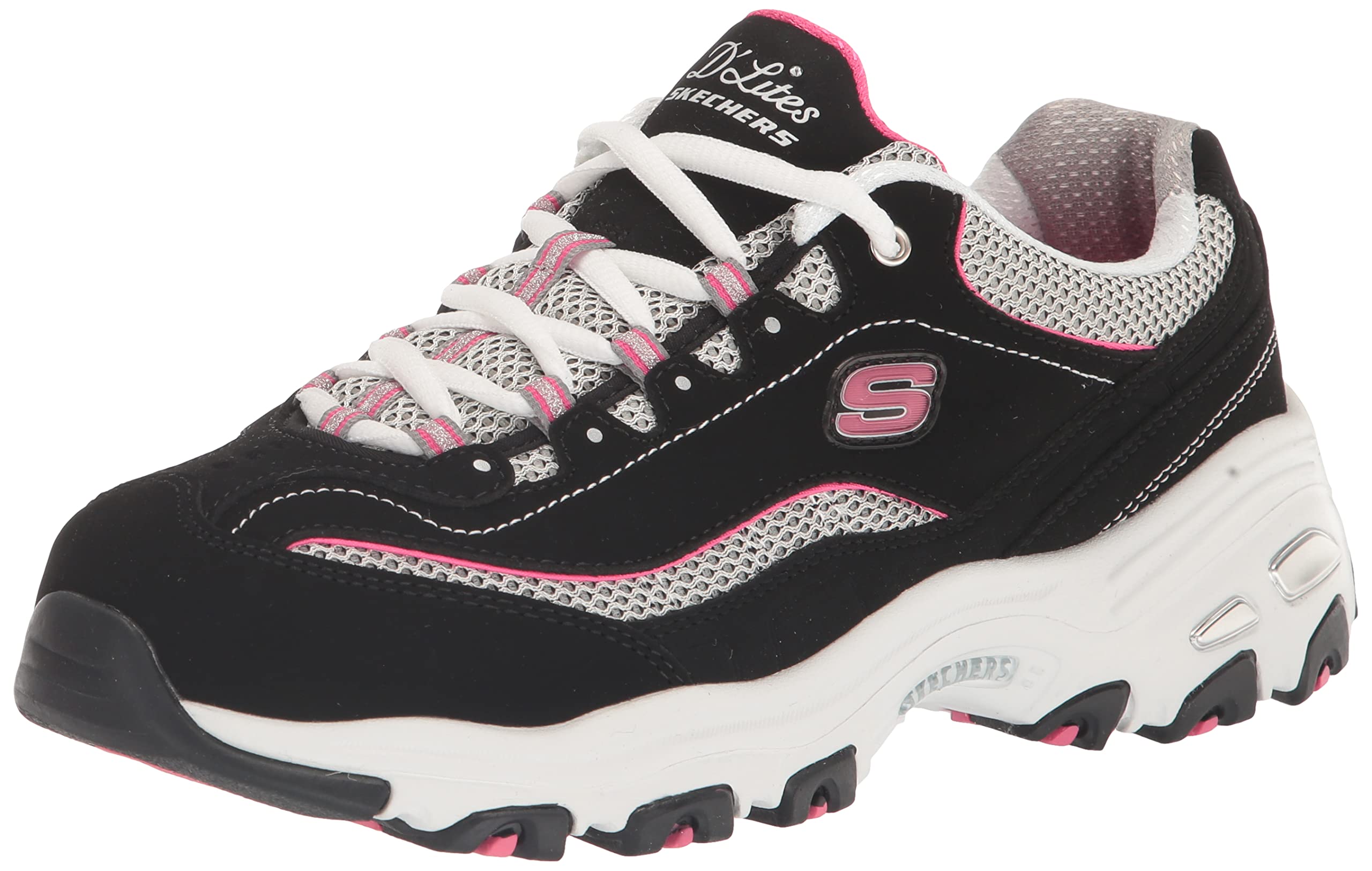 Skechers Women's D'lites Life Saver Memory Foam Lace-up Sneakers