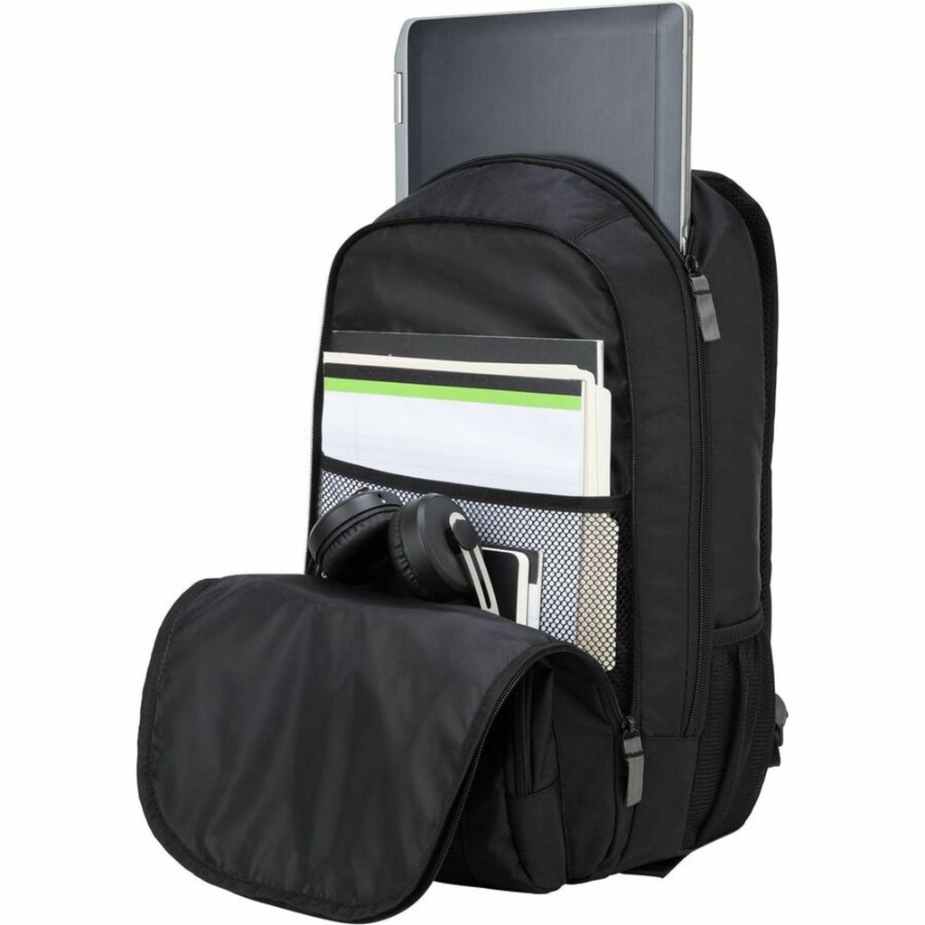 Targus 16 Inch Groove Laptop Backpack, Black - Fits Most Laptops up to 16", Water Resistant Travel Backpack for Business Commuters and Travel (CVR600)