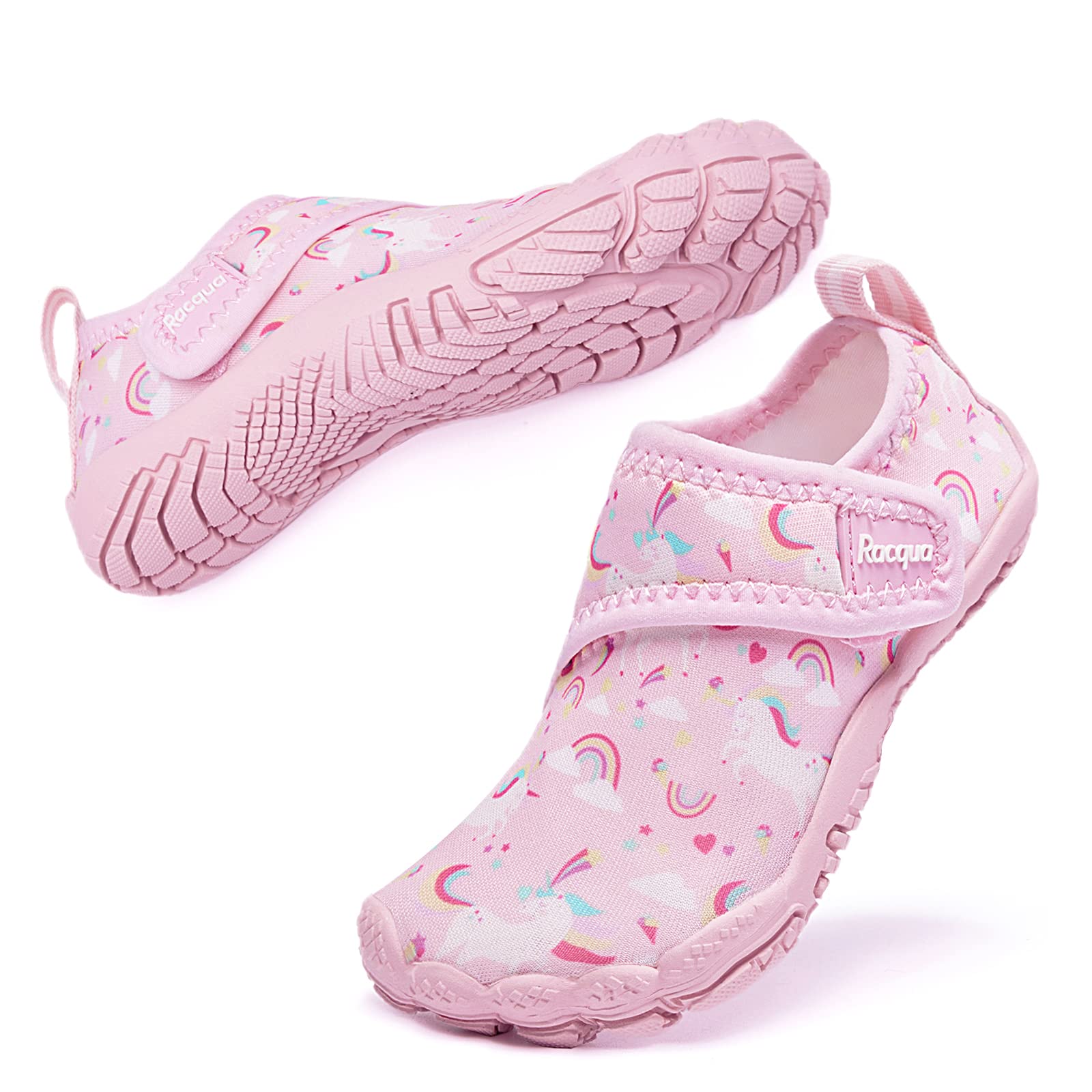 Racqua Toddler Boys Girls Slip-On Water Shoes Quick Dry Barefoot Aqua Shoes (Toddler/Little Kid)
