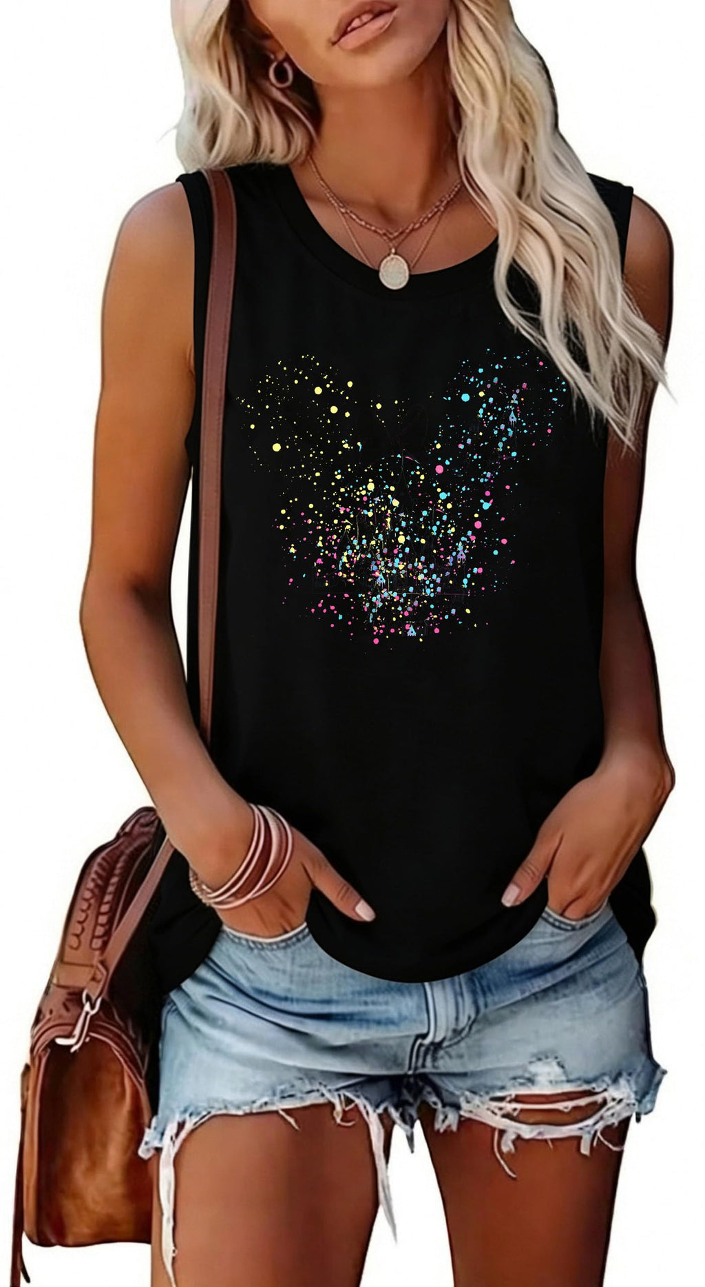 Magic Castle Tank Women Magic Kingdom Graphic Vest Summer Casual Vacation Sleeveless Tanks Tops