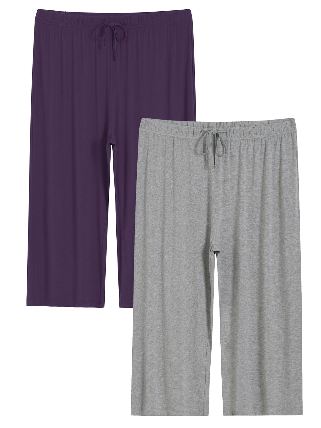 Latuza Women's Plus Size Capri Pajama Pants Wide Leg