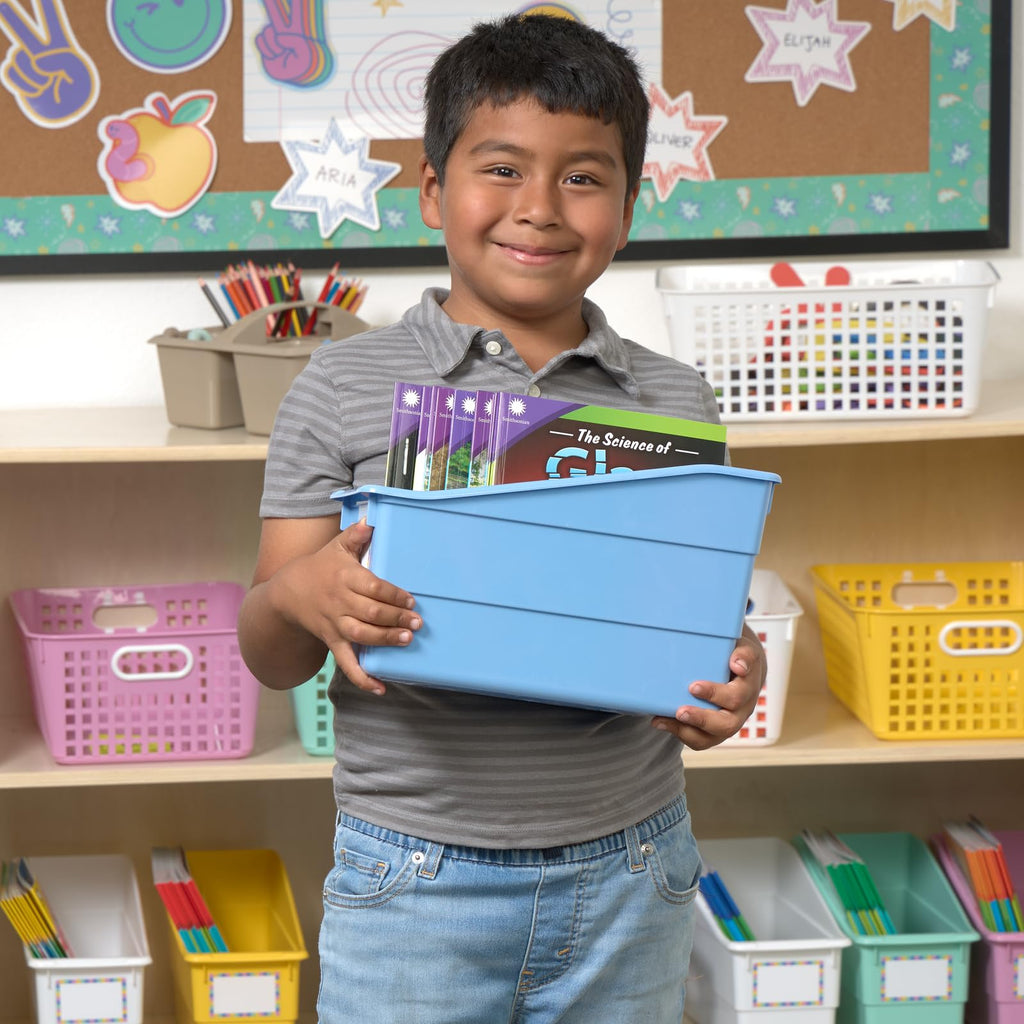 Really Good Stuff Durable Book & Binder Holders - 6 Pack - Black