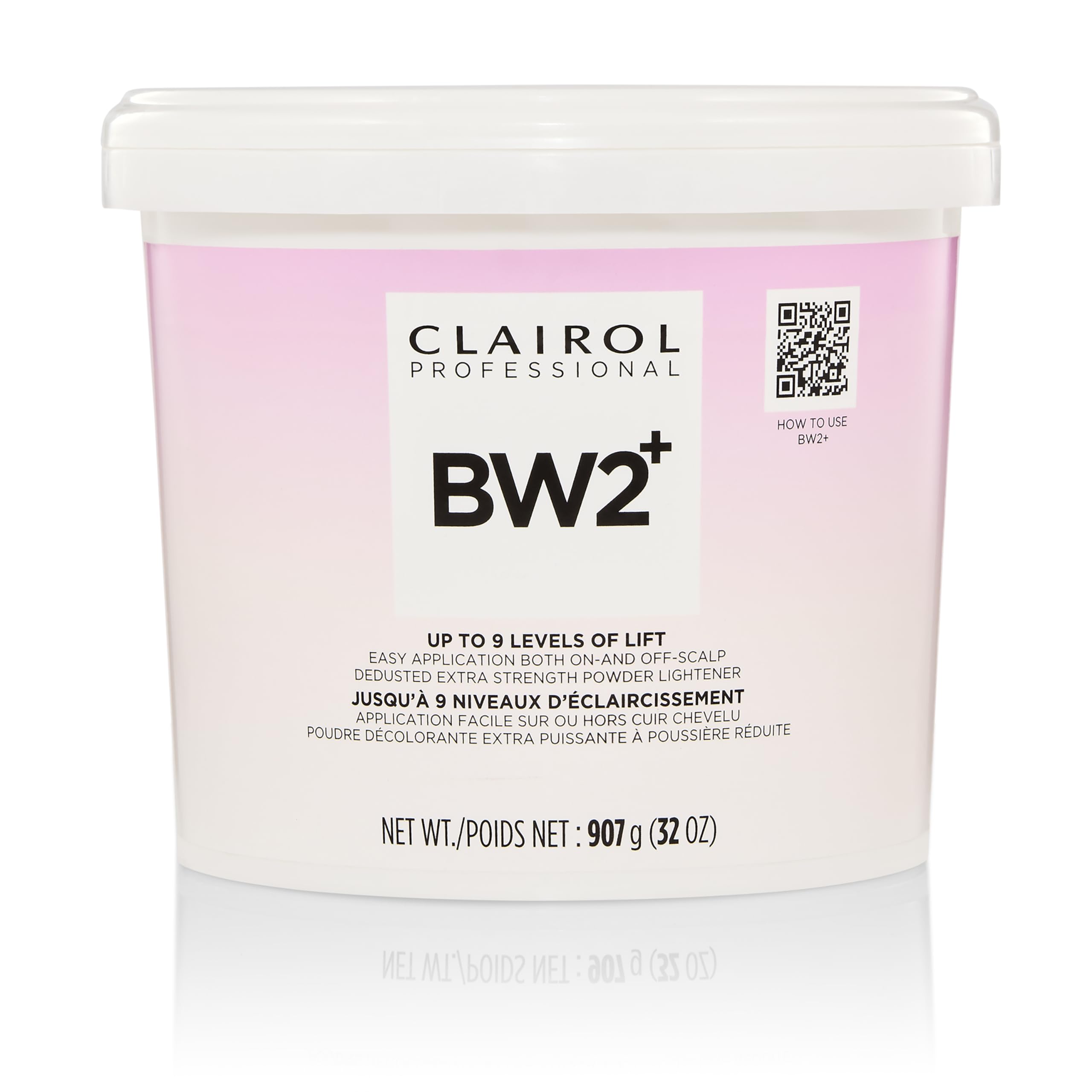 Clairol Professional BW2+ Extra Strength Powder Lightener, Up to 9 Levels of Lift for Hair Highlights & Lightening
