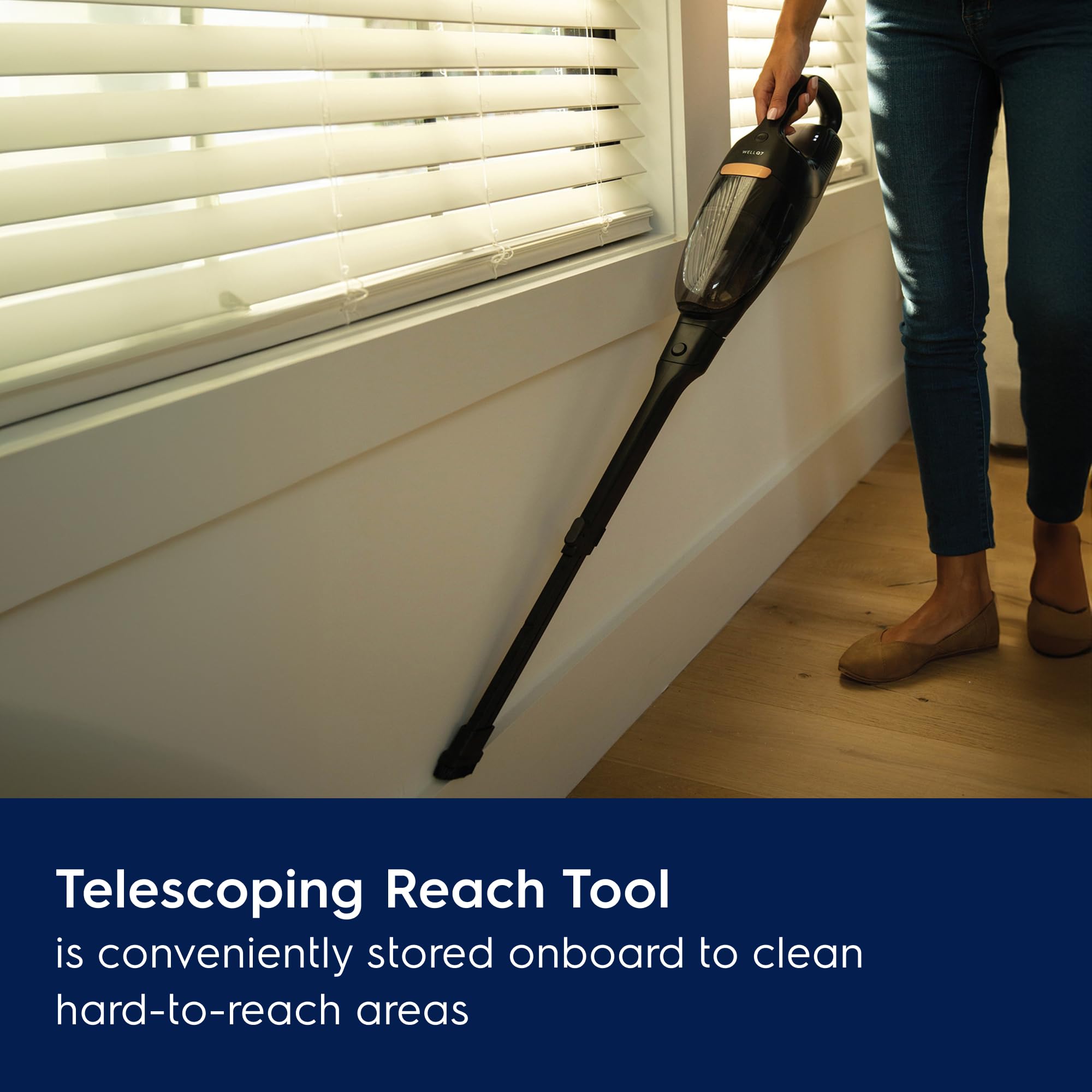 Electrolux WellQ7 Hard Floor Cordless 2-in-1 Vacuum with PowerPro Roller for Hard Surfaces, 50-Minute Run Time, 2 Power Modes, Soft Sand