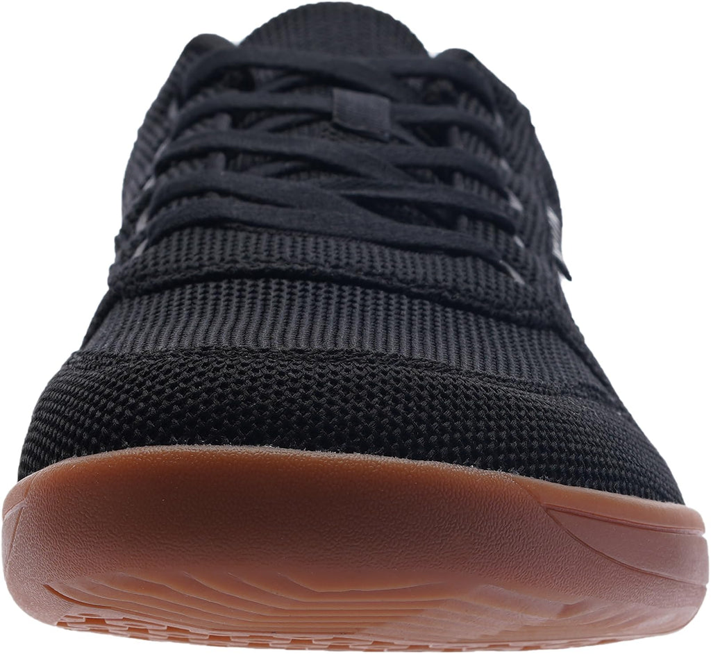 WHITIN Men's Wide Toe Box Barefoot Sneakers + Breathable Knit Walking Shoes