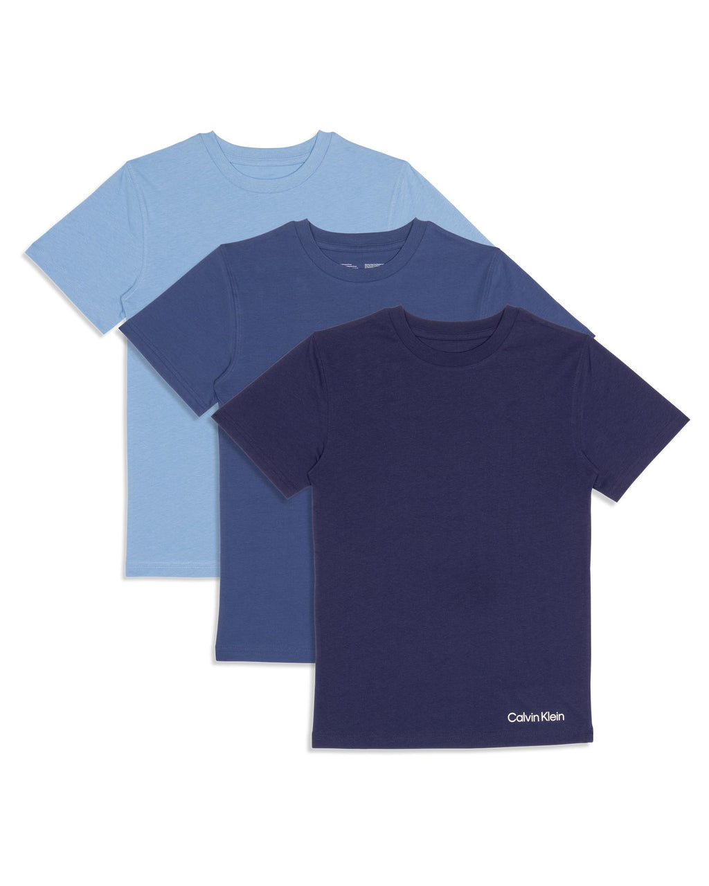 Calvin Klein Kids Boys' Short Sleeve Cotton Crewneck T-Shirt Multipack