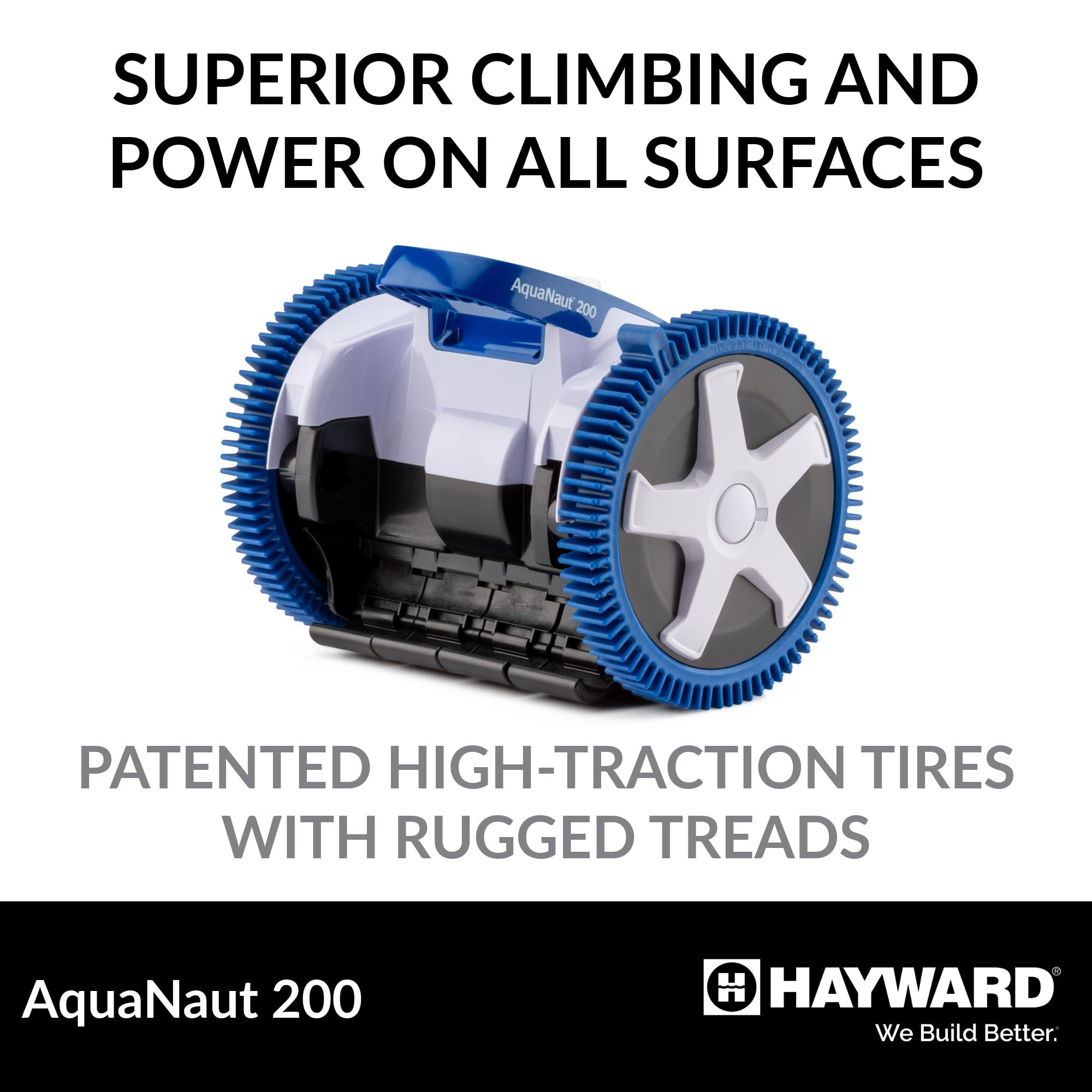 Hayward Aquanaut 200 Suction Pool Cleaner for In-Ground Pools up to 16 x 32 ft (Automatic Pool Vacuum) W3PHS21CST