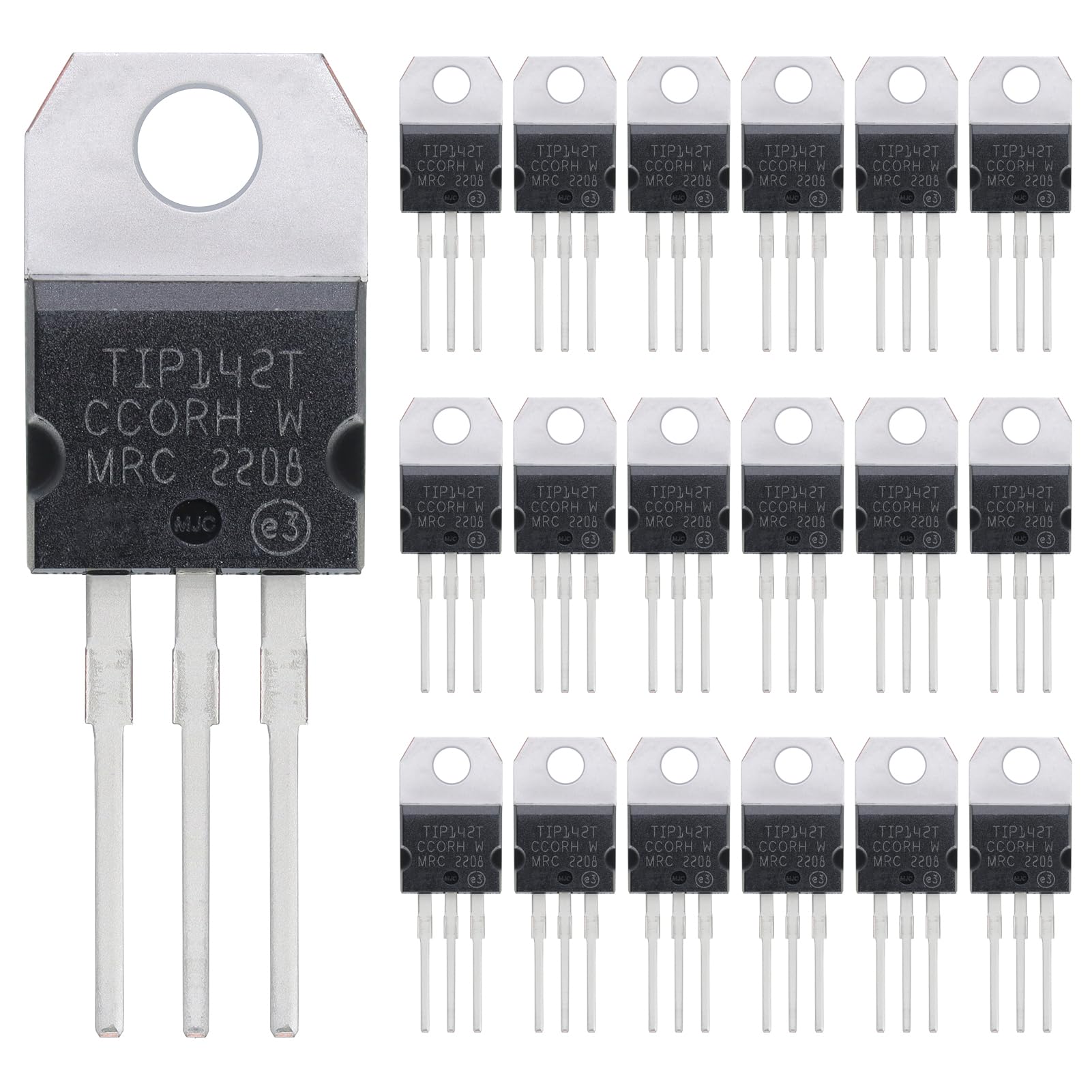 2N2222 2N2222A Amplifier Transistors NPN Silicon Transistor TO-92 60V 800mA (Pack of 200pcs)
