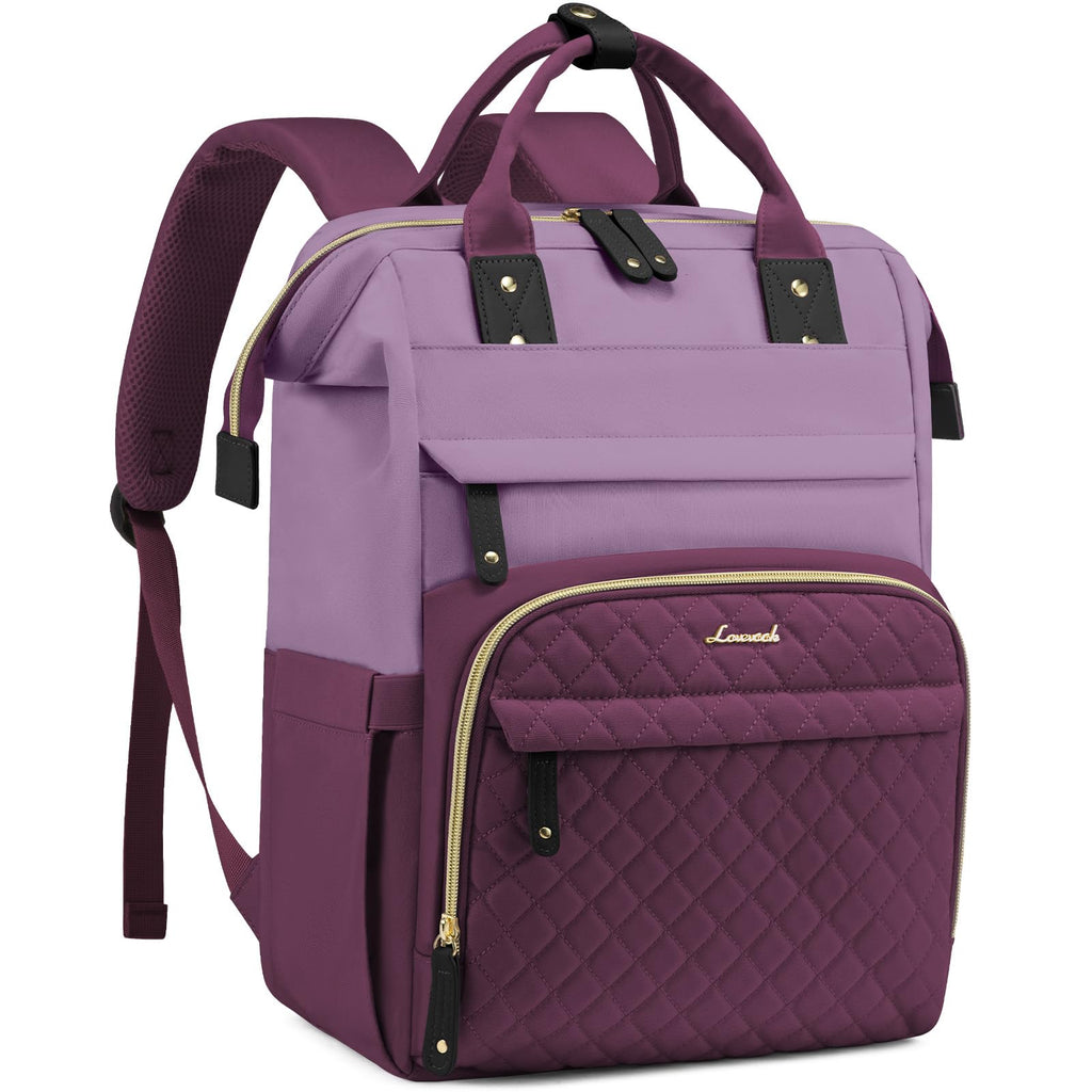 LOVEVOOK Laptop Backpack for Women, 15.6 inch Waterproof Nurse Bag Teacher Work Backpack Purse for Women, Travel Computer Backpack for College Office Business Ladies