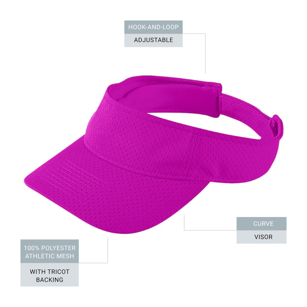 Augusta Sportswear Women's Athletic Mesh Visor - Stylish Sun Hat for Golf, Running, and Outdoor Activities
