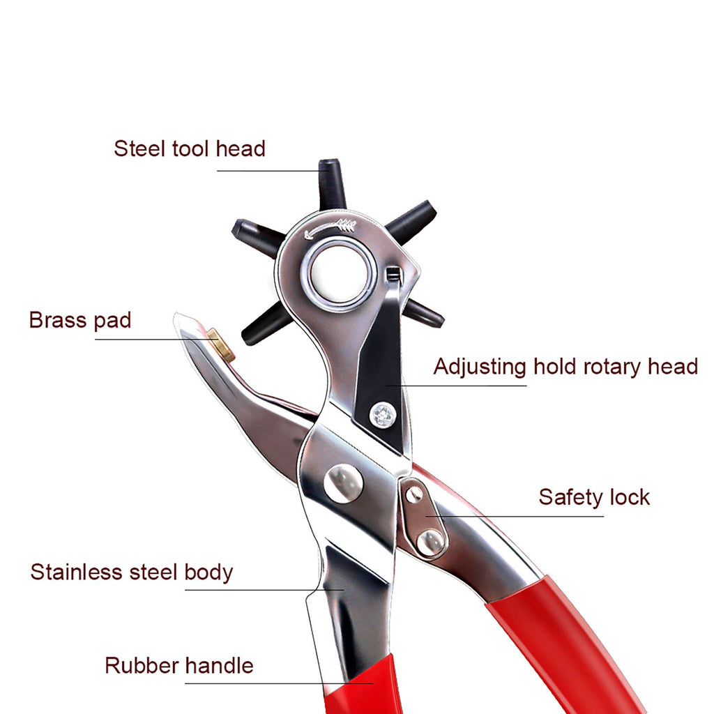 Grommet Kit NEU MASTER, Grommet Tool Kit 3/8 Inch Grommets Eyelet Plier Set with 500pcs Eyelets, Handheld Eyelet Kit Hole Punch Pliers Grommet Press Kits for Fabric Tarps Leather (10mm Grommets)