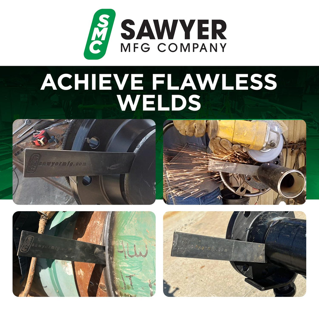 Sawyer Mfg Company 4" Welding Wedge – Precision Steel for Pipe Fitting and Metalwork for Accurate Gap Adjustment, Ideal for Pipefitters, TIG, Ironworkers, Gutter Installation and Metal Spacers – Small
