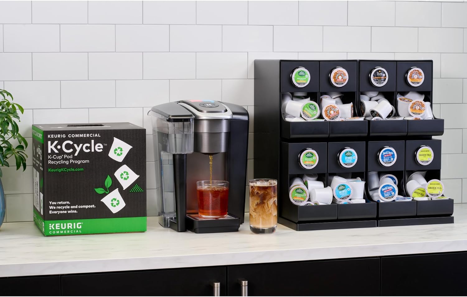 Keurig K-1550 Small Business Single Serve Coffee Maker, 96 oz Water Reservoir, Black