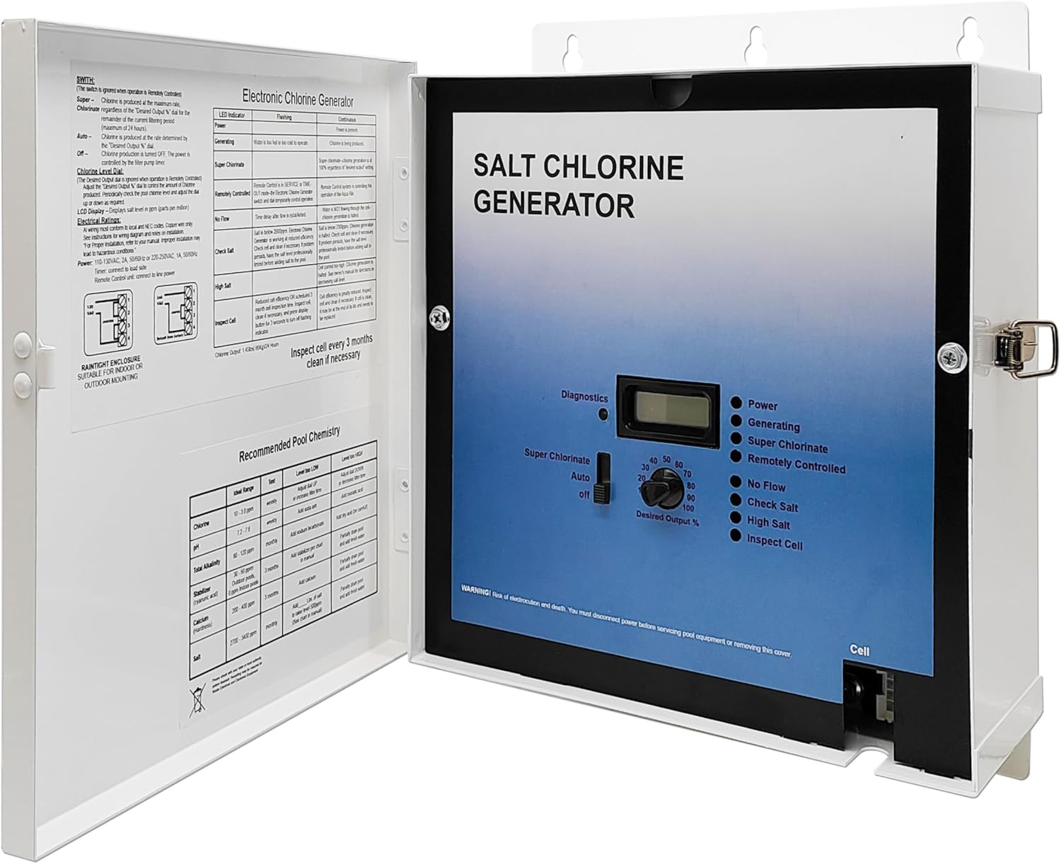 GLX-CTL-RITE Control Unit Replacement for Hayward Goldline Aqua Rite Unit | Compatible with T-3,T-9,T-15Cell,GLX-PCB-RITE Main Circuit Board,GLX-PCB-DSP Display Board,Electronic Salt Chlorine Generator