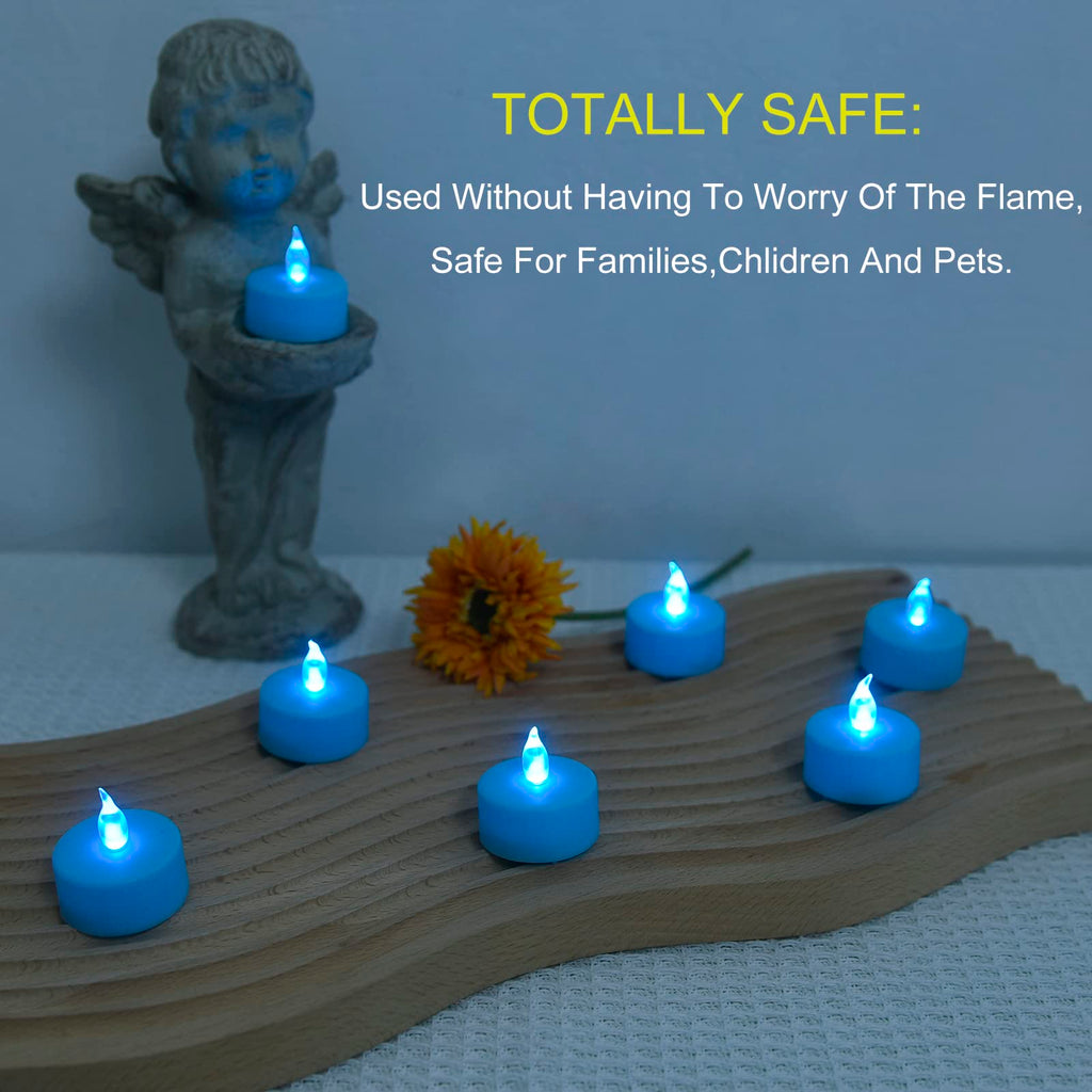 Tea Light Candles with Remote Control,Flickering Flameless LED Candle,Long Lasting 400+Hours,Battery Operated with Timer for Home Decoration Seasonal &Festival Celebration Warmyellow (5pcs)