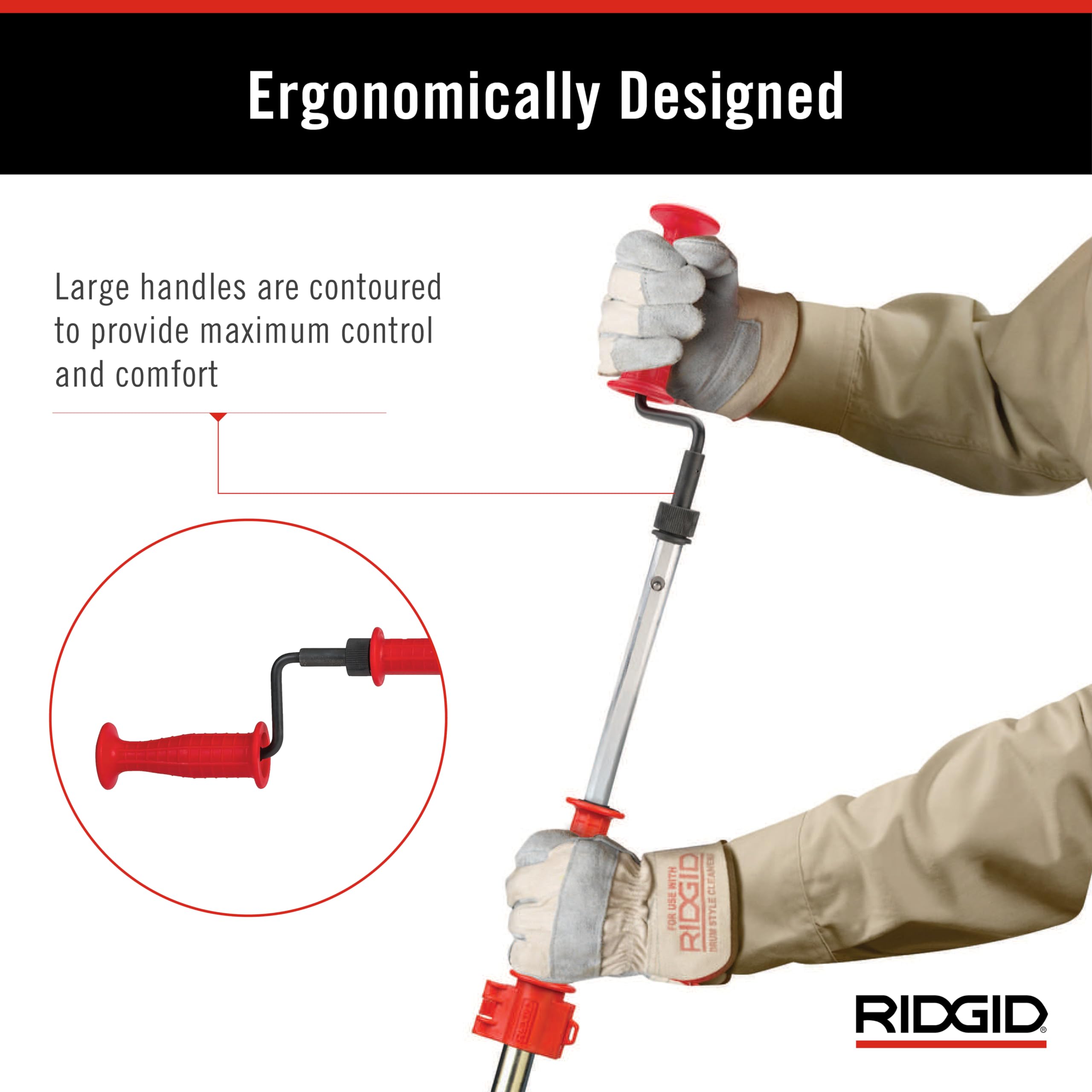 Closet Auger, 6 ft Cable Lg, 1/2 in Cable Dia, Power Drill Compatible, Bulb Head, Manual Cable Feed - 1 Each