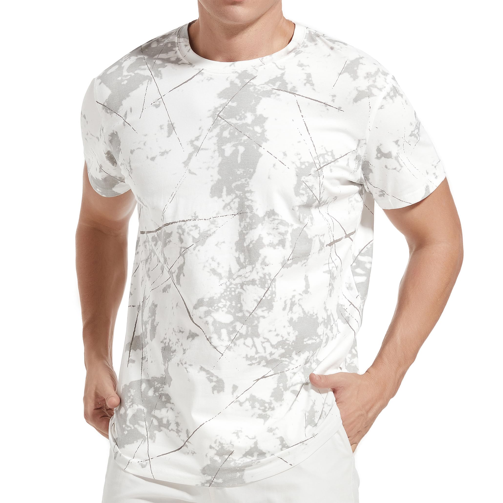 YININF Mens Hipster Hip Hop Short Sleeve Print T-Shirt Shirts Men
