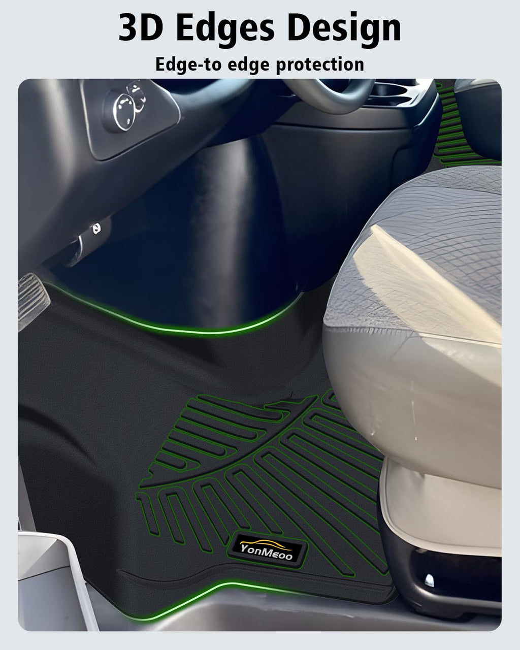 Floor Mats & Cargo Mat & Backrest Mat Custom for Toyota RAV4 Hybrid 2026 (Not for Cargo Area with Subwoofer) (Not for Phev), Door Sill Guards, All Weather TPE Floor Liners for RAV-4 2026 Accessories