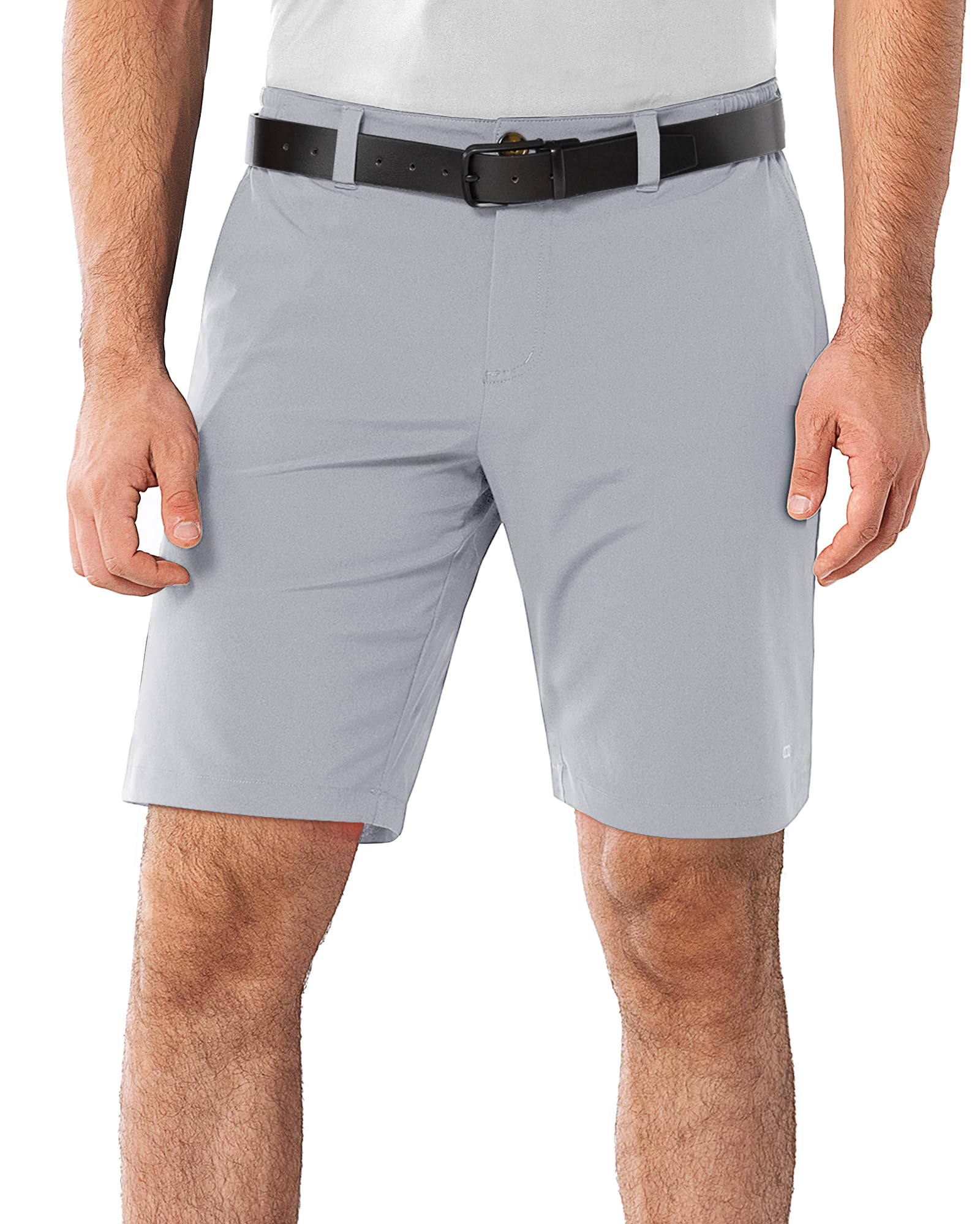 33,000ft Men's Golf Shorts 9" Dry Fit Stretch Golf Short UPF 50+ Lightweight Flat Front Golf Shorts with Pockets