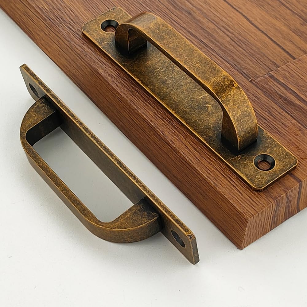2 Pack 4 1/4 Inch 108 mm Copper Cabinet Handles Aluminum Cabinet Pulls Drawer Pulls