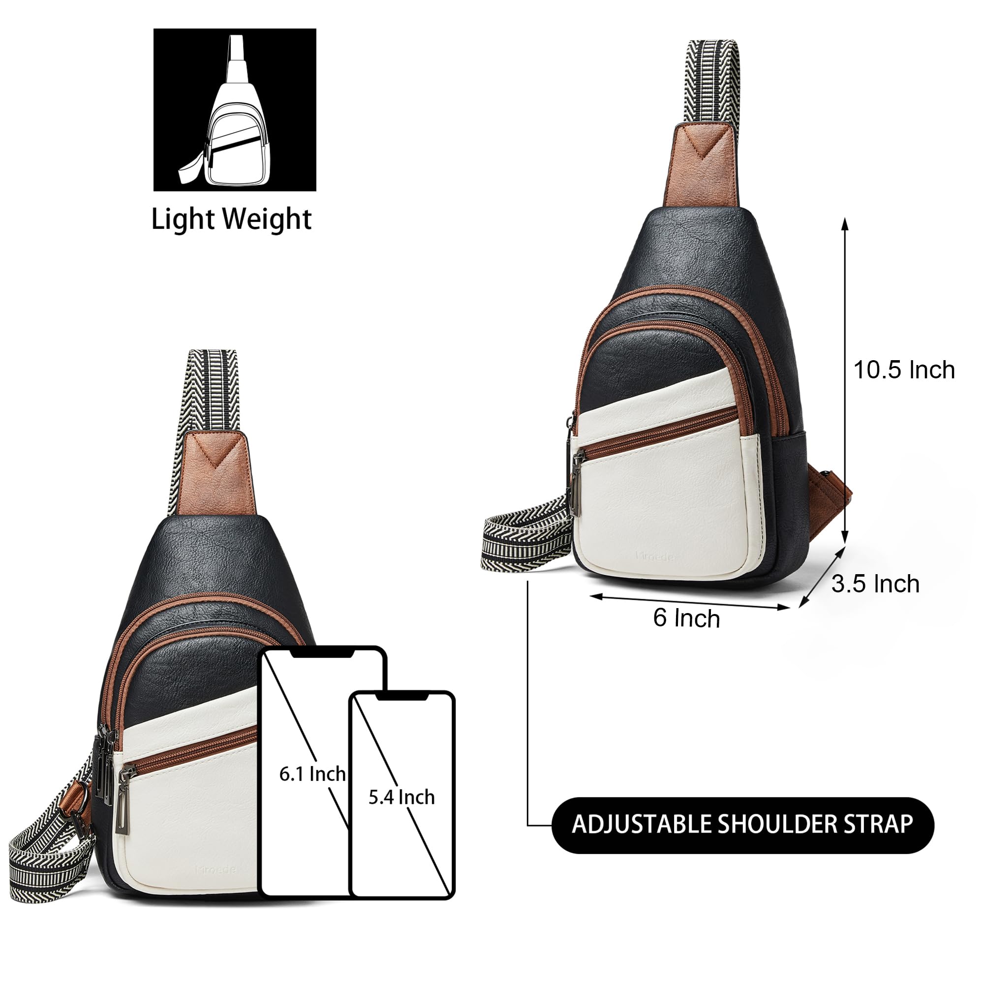 Sling Bag Crossbody Bags for Women Small Cross Body Bag Fanny Packs Chest Sling Purse for Daily Travel Leisure Sport