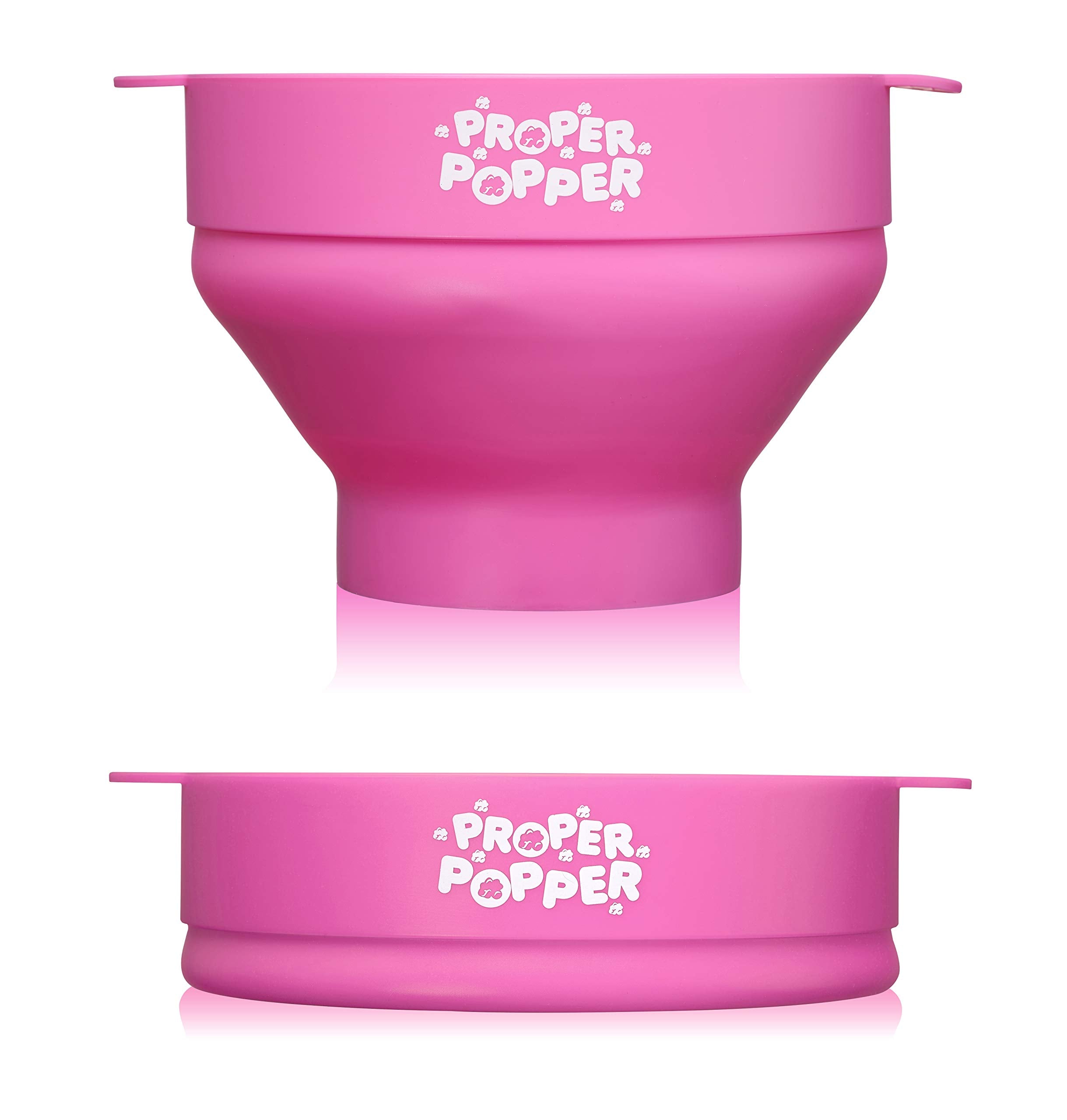 The Original Proper Popper Microwave Popcorn Popper, Silicone Popcorn Maker, Collapsible Bowl BPA Free & Dishwasher Safe - (Aqua)