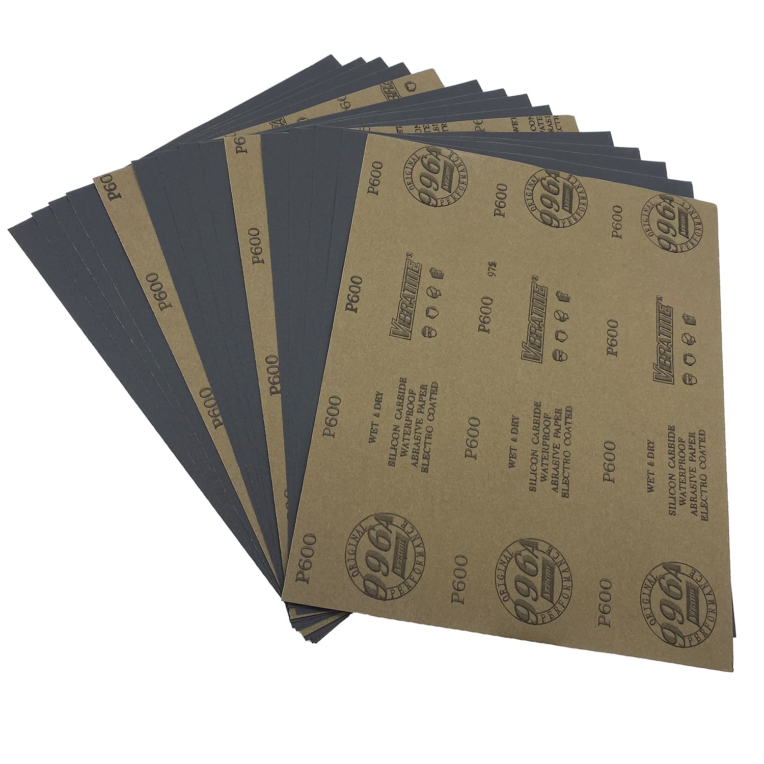 80 Grit Wet Dry Sandpaper, 9 x 11 Inch Sanding Sheets, 10PCS Premium Silicon Carbide Sand Paper for Wood Metal Ceramic or Auto Polishing and Scratches Removing
