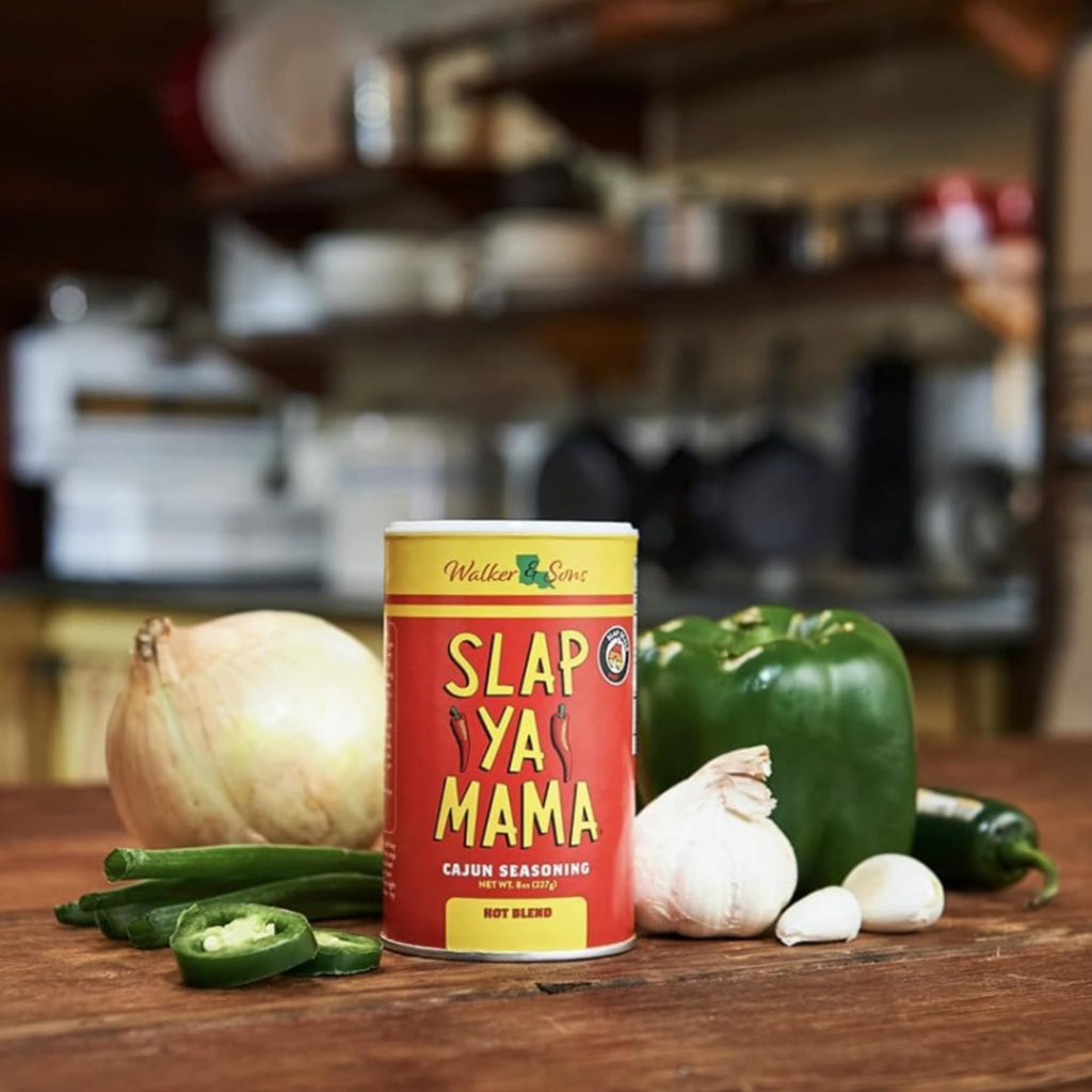 Slap Ya Mama Cajun Seasoning from Louisiana, Hot Blend, No MSG and Kosher, 8 Ounce Can