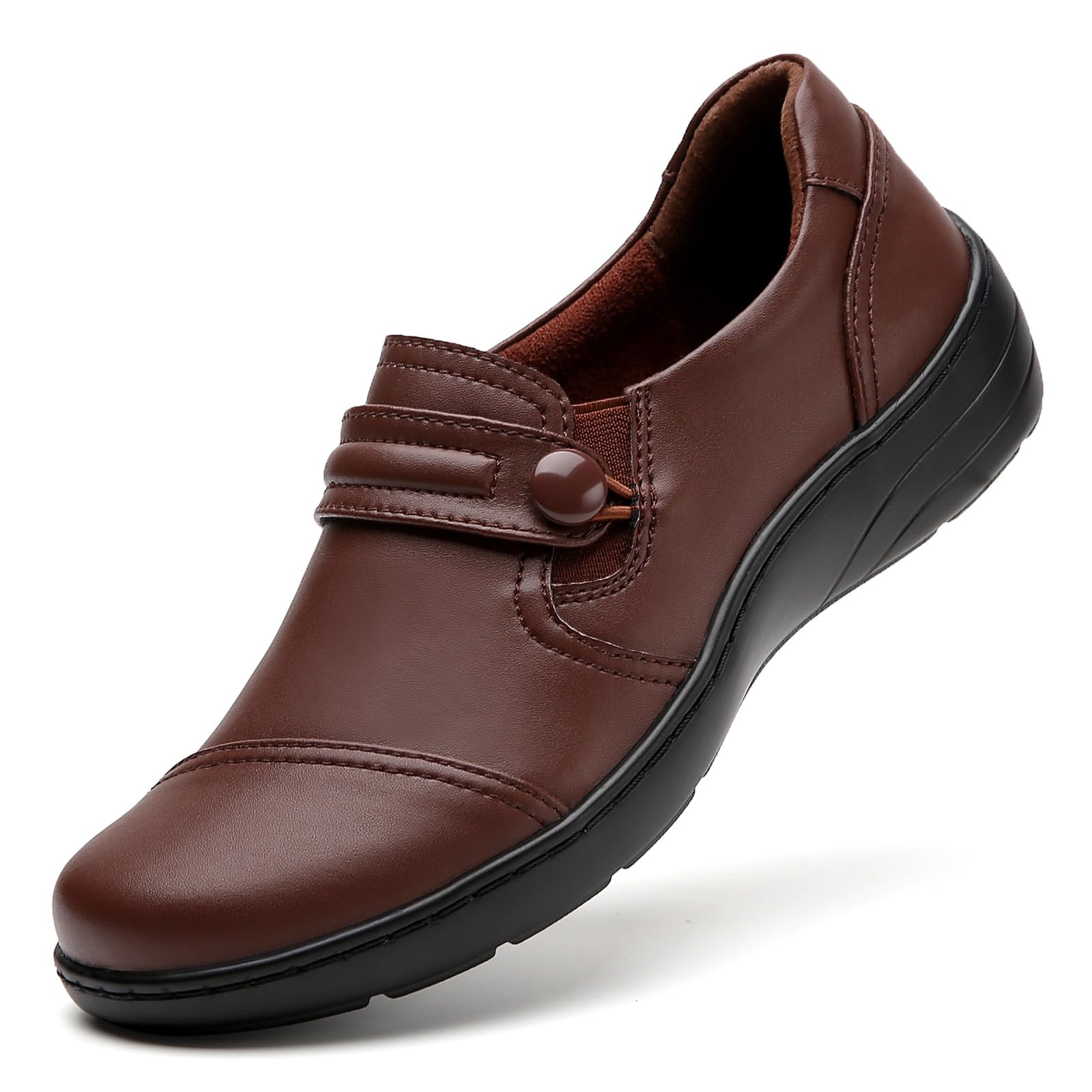 QAE Loafers for Women Orthopedic Loafers for Women Comfortable Women's Flat Slip-Ons Shoes for Dress Work Business Casual