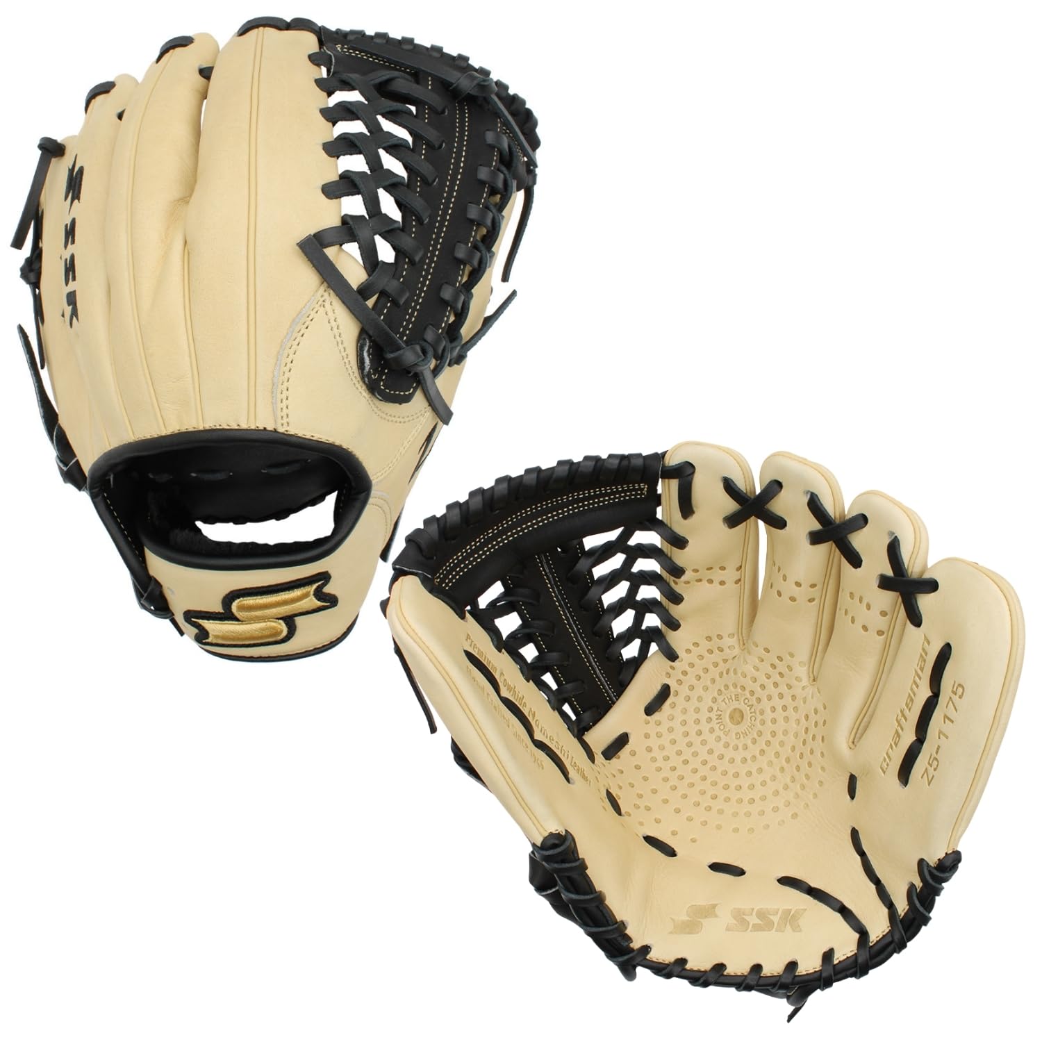 SSK Z5 Craftsman Infield Baseball Glove – 11.25” - 11.5” - 11.75” - 12” – Right & Left Hand Throw
