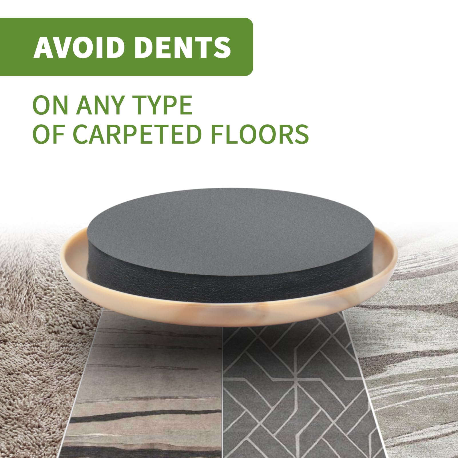Furniture Sliders for Carpet 4 PCS - 9 1/2 inch Furniture Moving Slider Chair Legs Floors Protectors– Move Your Furniture Easy & Safely (for Carpet)