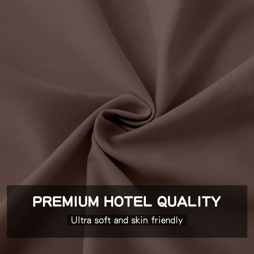 FreshCulture Twin XL Flat Sheet - Hotel Quality Twin XL Flat Sheet Only - Brushed Microfiber Top Sheet - Ultra Soft & Breathable - Wrinkle-Free - Easy Care - Single Flat Sheet (Twin XL, Beige)