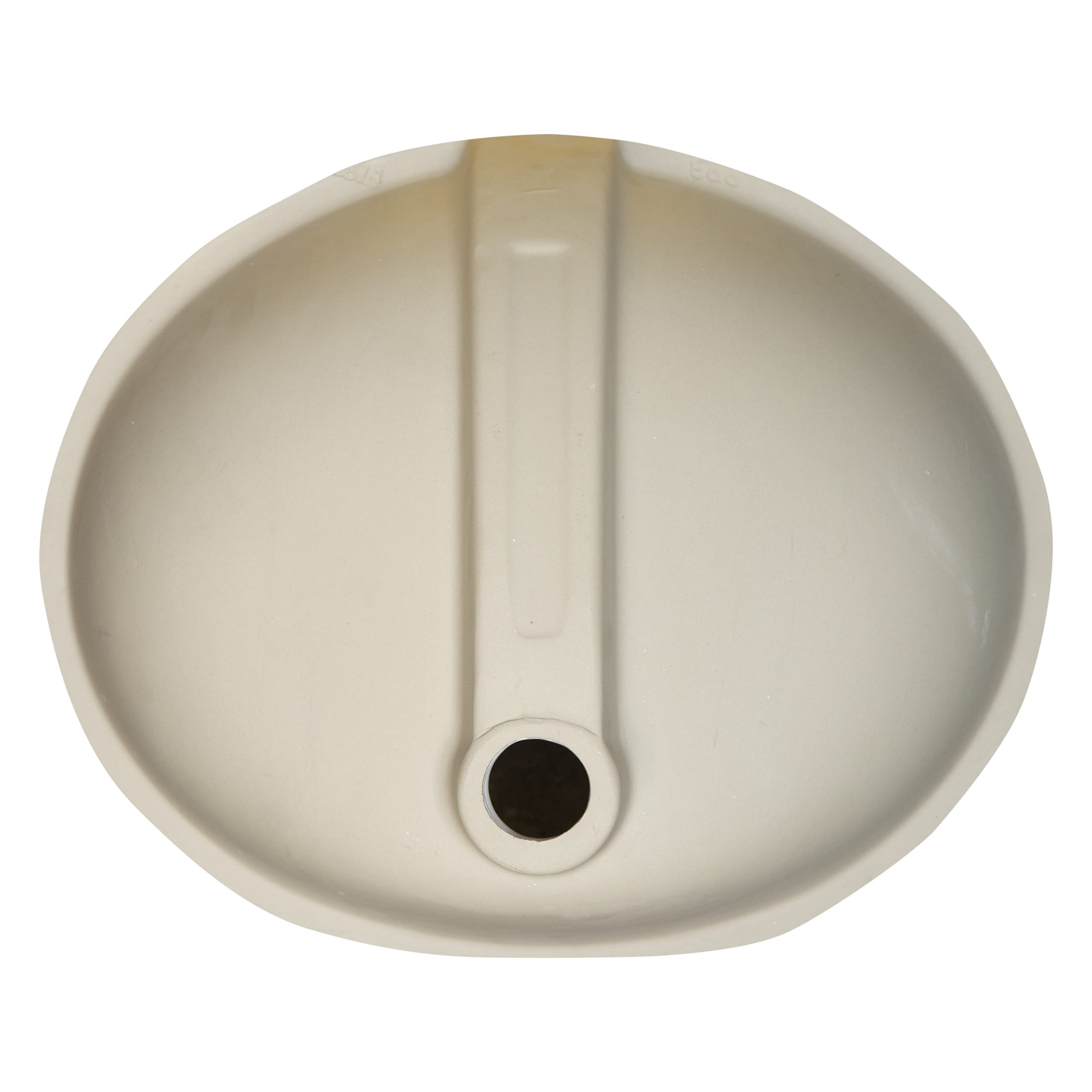 MSI 17.0” (L) x 14.125” (W) x 7.75” (H) Oval Porcelain Ceramic Undermount Bathroom Vanity Vessel Sink, White