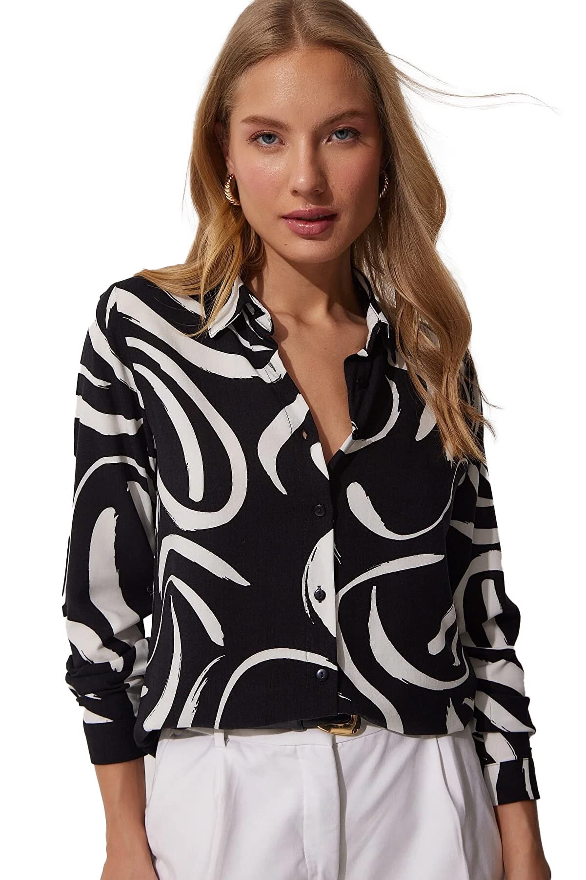 Blouses for Women Fashion, Long Sleeve Button Down Shirts Dressy Casual Tops