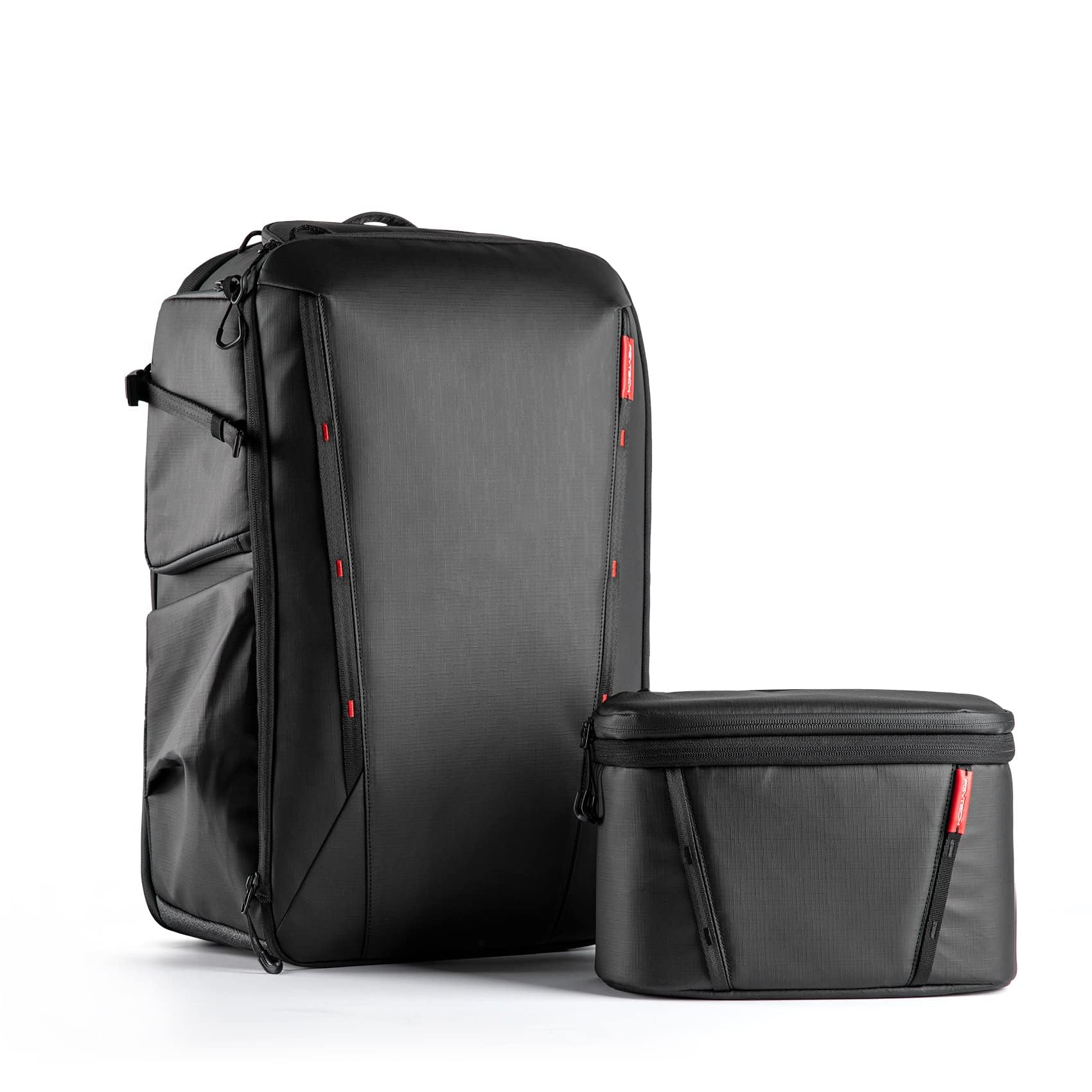 PGYTECH OneMo 2 25L-33L Camera Backpack with Shoulder Bag for Photographers, Waterproof Large Camera Bag for Canon/Nikon/Sony/dji Drone/Laptop/Tripod, Black