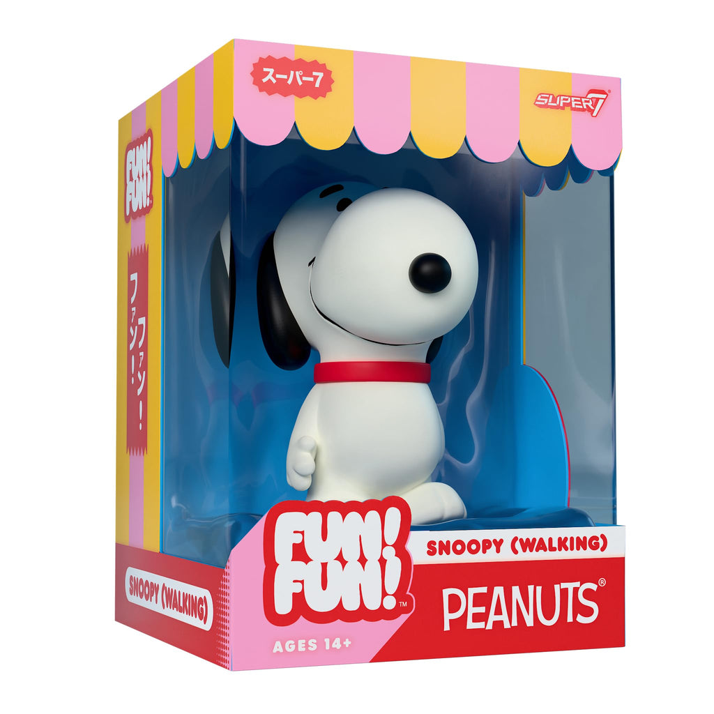Super7 Fun! Fun! Peanuts Snoopy (Puffy Coat) Vinyl Figure - 5" Peanuts Action Figure - Classic Cartoon Fans Collectibles & Retro Toys - Cartoon Model for Collectors & Display Figurine - Comic Strips
