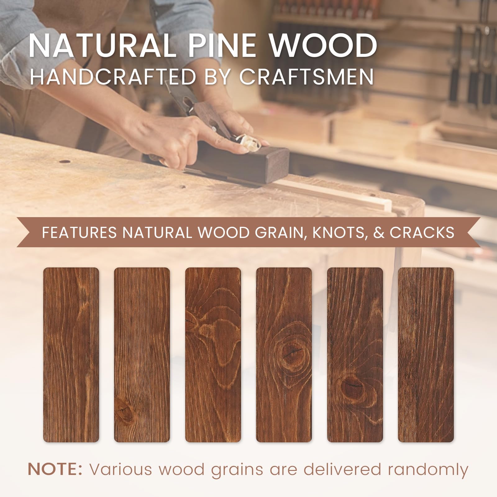 G GOOD GAIN Fireplace Mantel 54inch - Handmade Rustic Wood Mantel for Over Fireplace | Wall Mounted Floating Mantle Shelves for Living Room Decor(Chocolate, 54Lx5Hx8D)