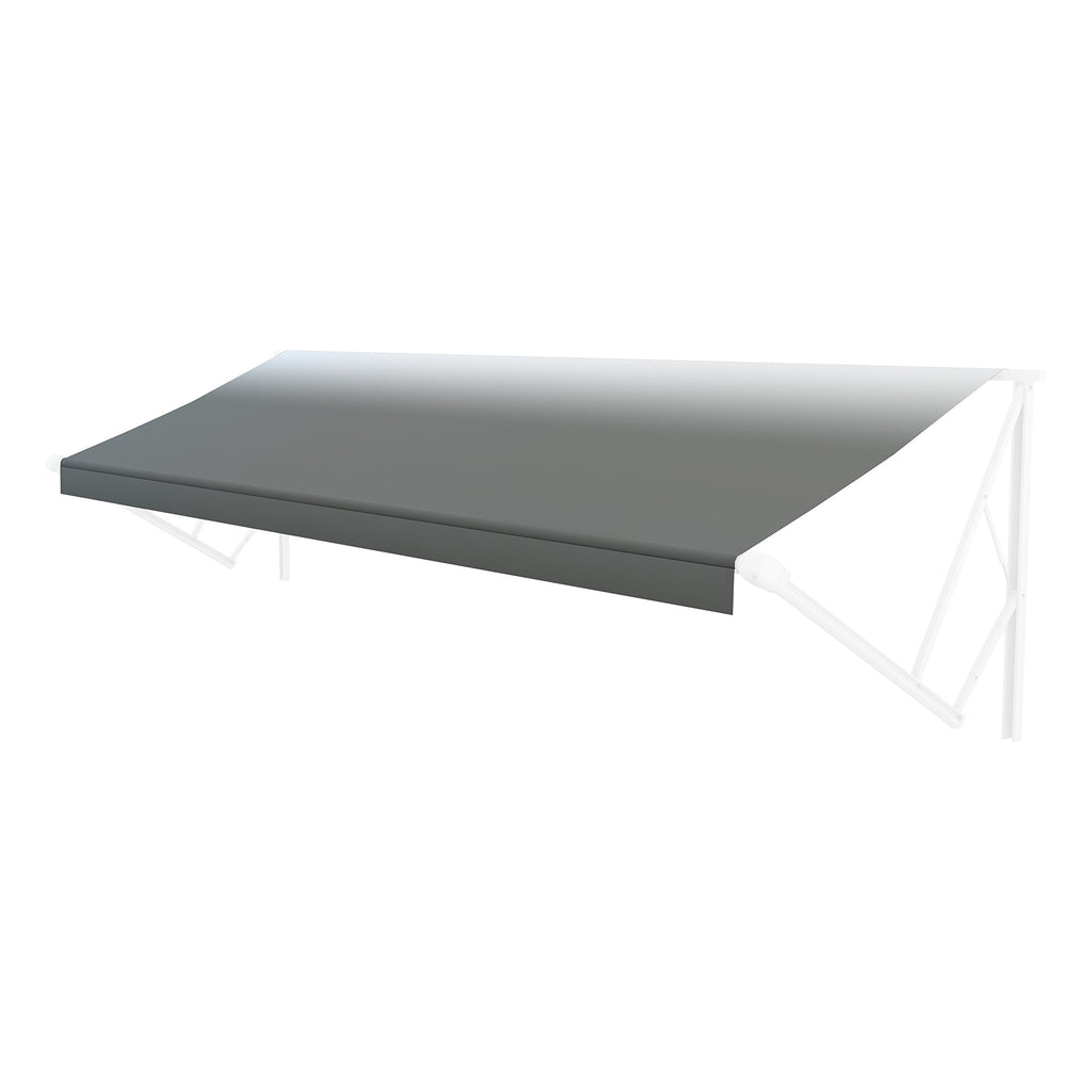 Solera Universal Fit Heavy-Duty Vinyl RV Patio Awning Replacement Fabric Silver Fade 10' Awning (9'4" Fabric)