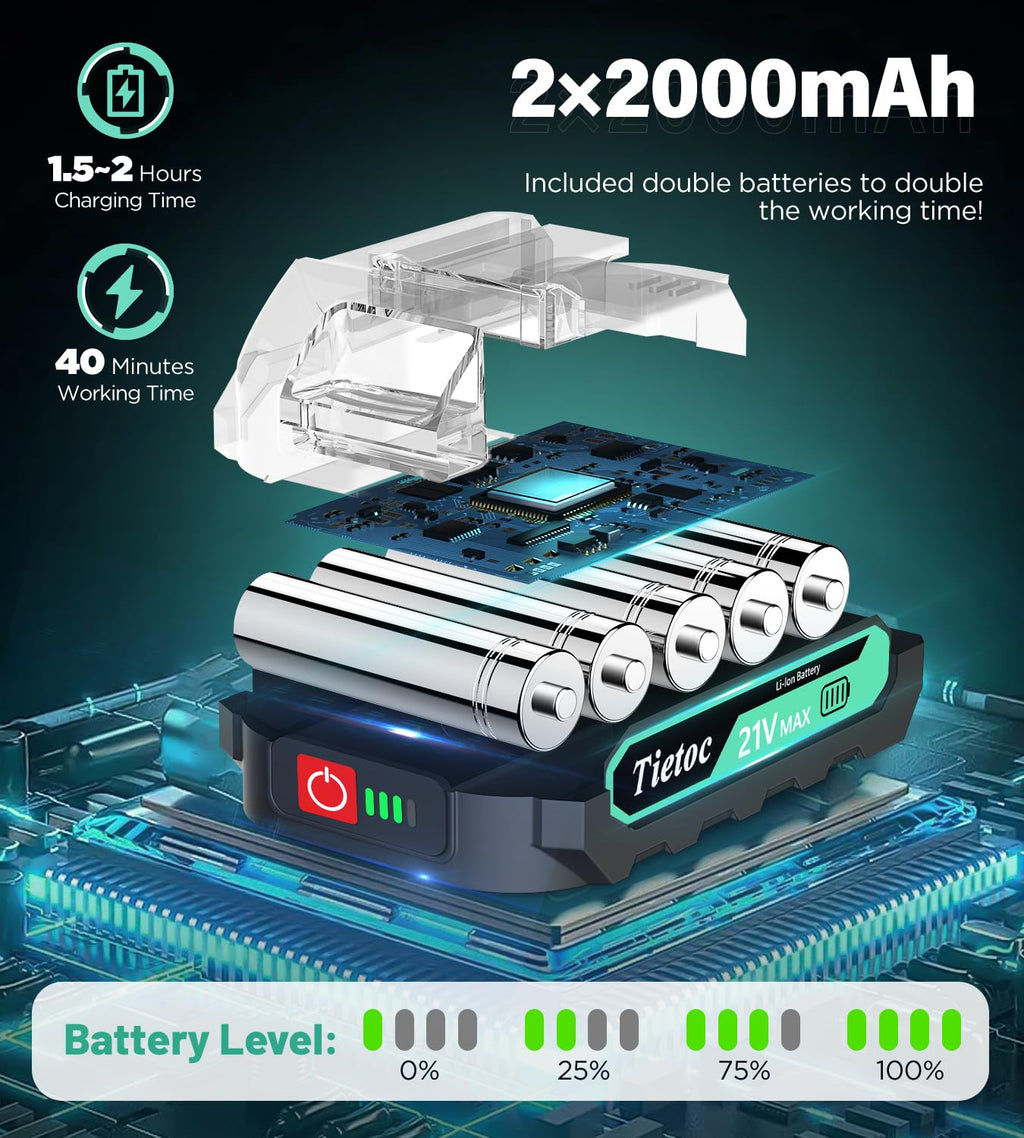 Tietoc Chainsaw 6 Inch Mini Electric Chainsaw Cordless Battery Powered, Hand Held Saw for Wood/Trees Trimming, Tools for Household and Garden, Chain Saw Gift for Men Dad Husband Fathers Gardener 2026